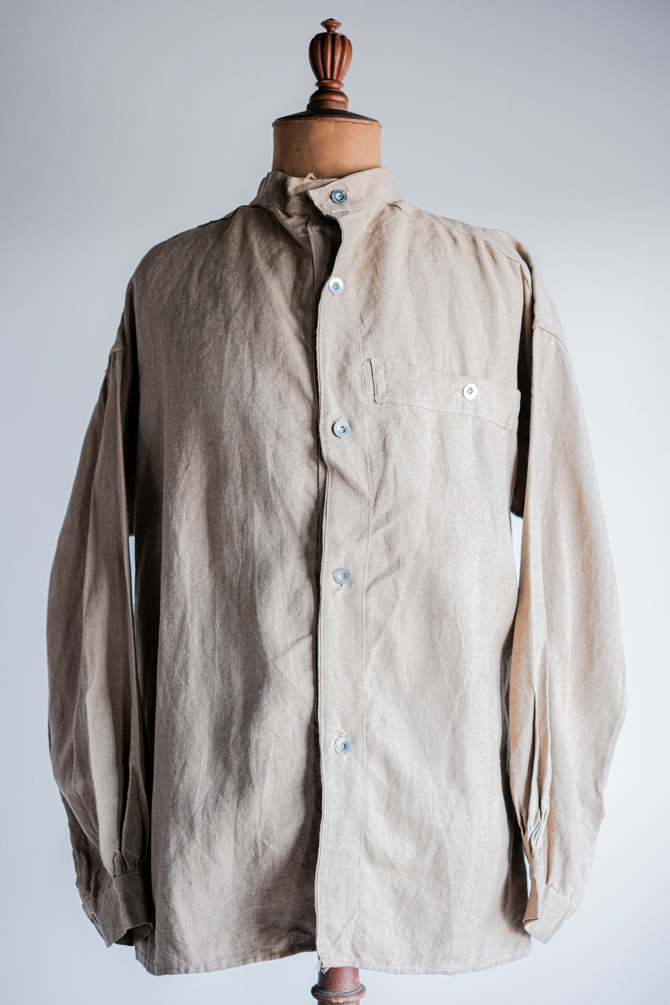 ［~30's］French Army Bourgeron Linen Jacket Size.2 "Full Open Type"