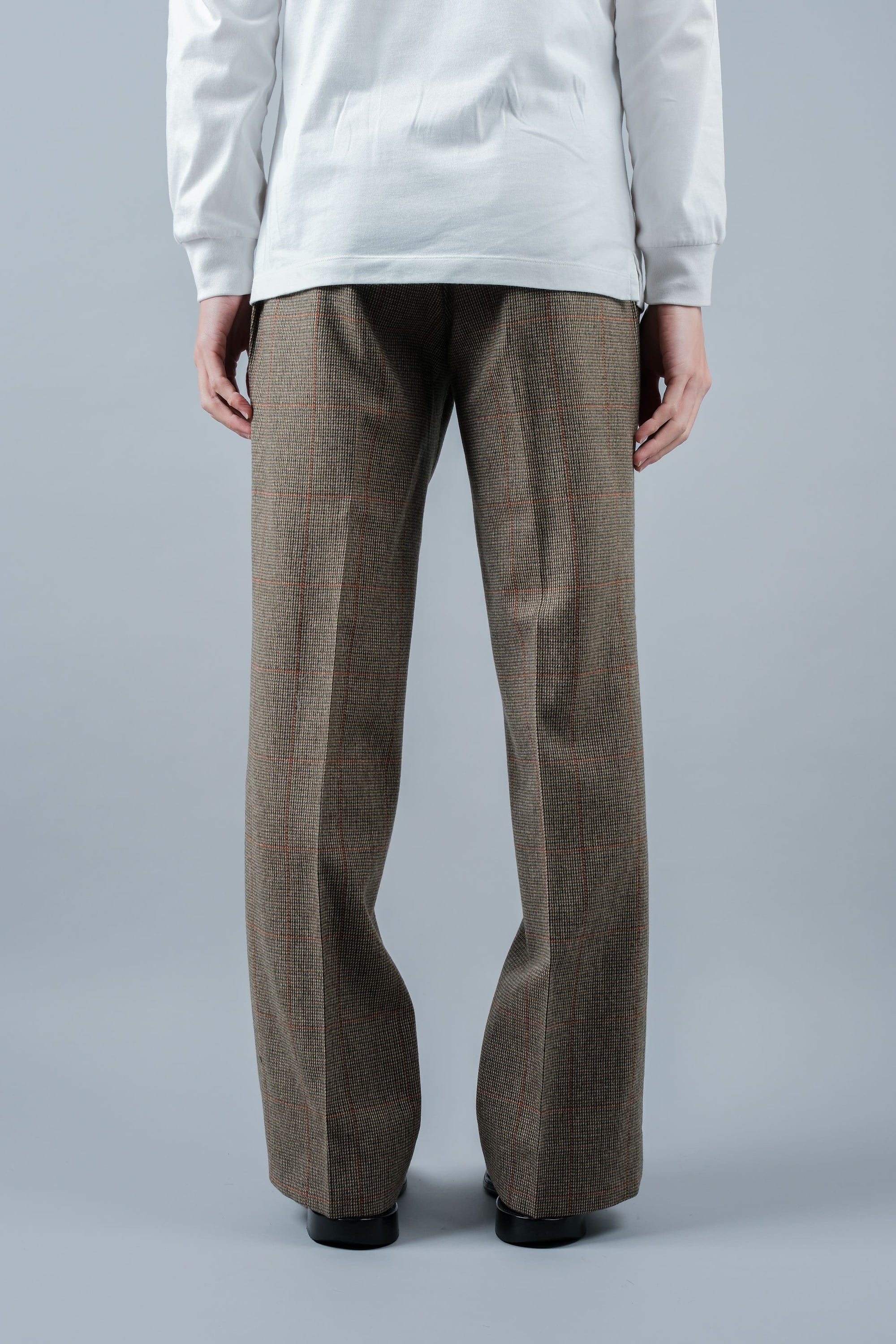 ［~70's］British Vintage Wool Plaid Trousers