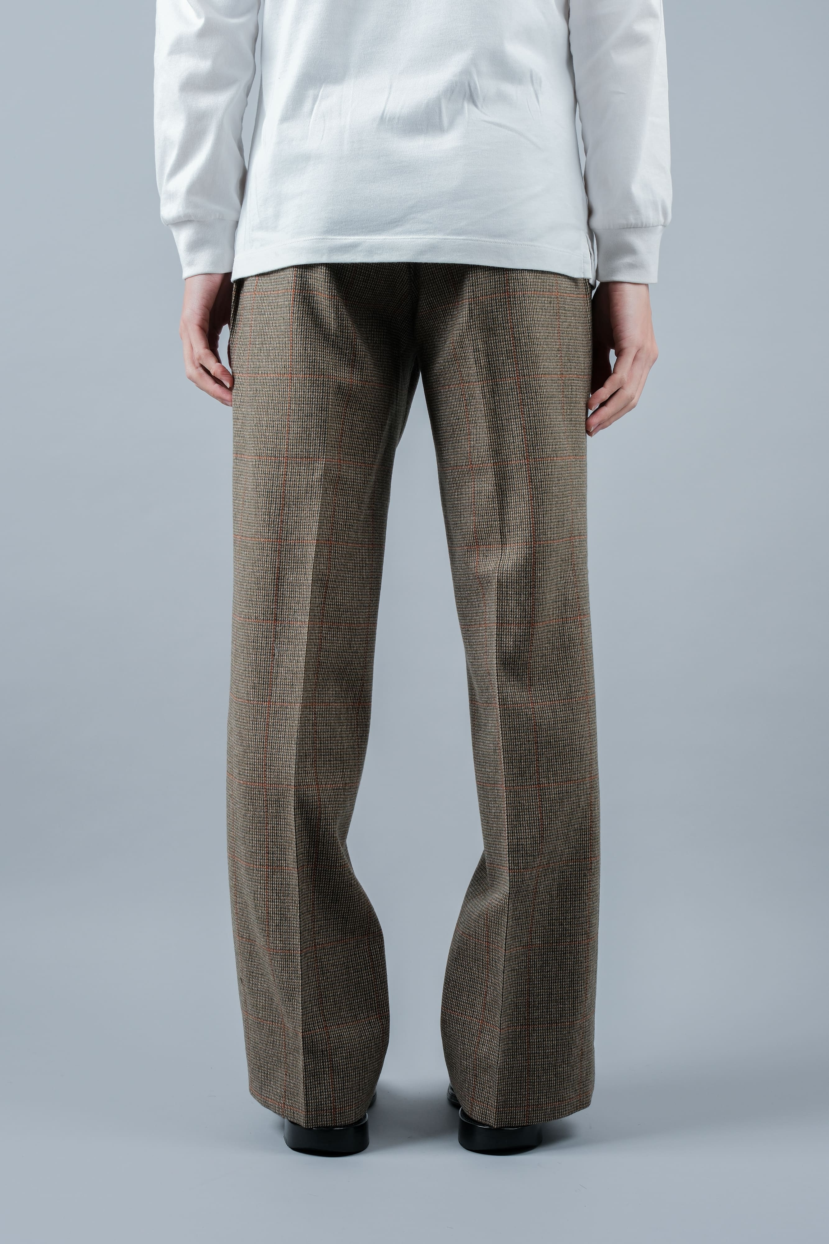 [~ 70's] British Vintage Wool Plaid Trousers