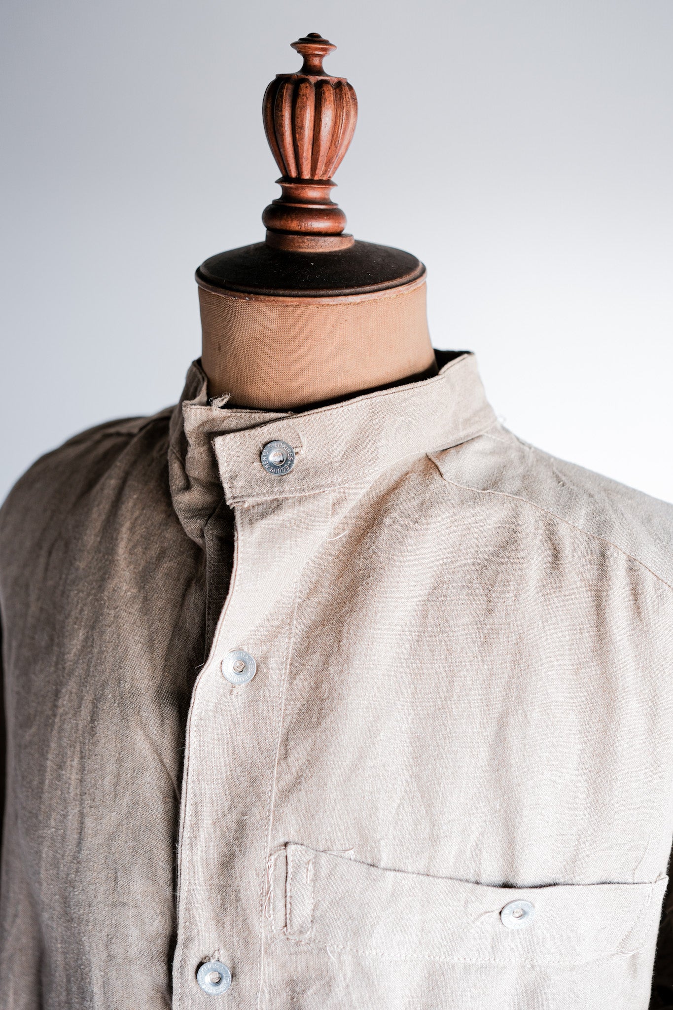 ［~30's］French Army Bourgeron Linen Jacket Size.2 "Full Open Type"