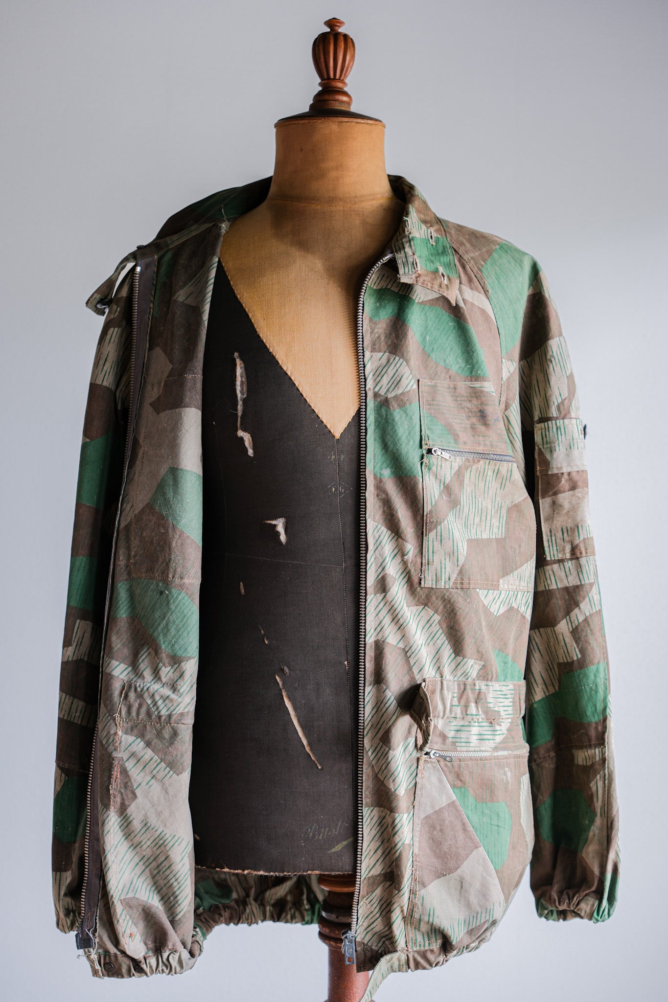 【~60's】German Vintage Splinter Camouflage Paratrooper Style Jacket