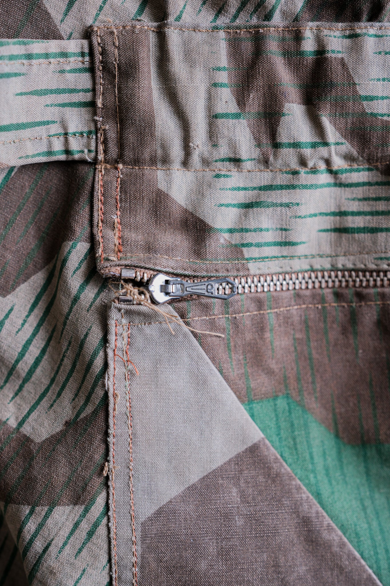 【~60's】German Vintage Splinter Camouflage Paratrooper Style Jacket