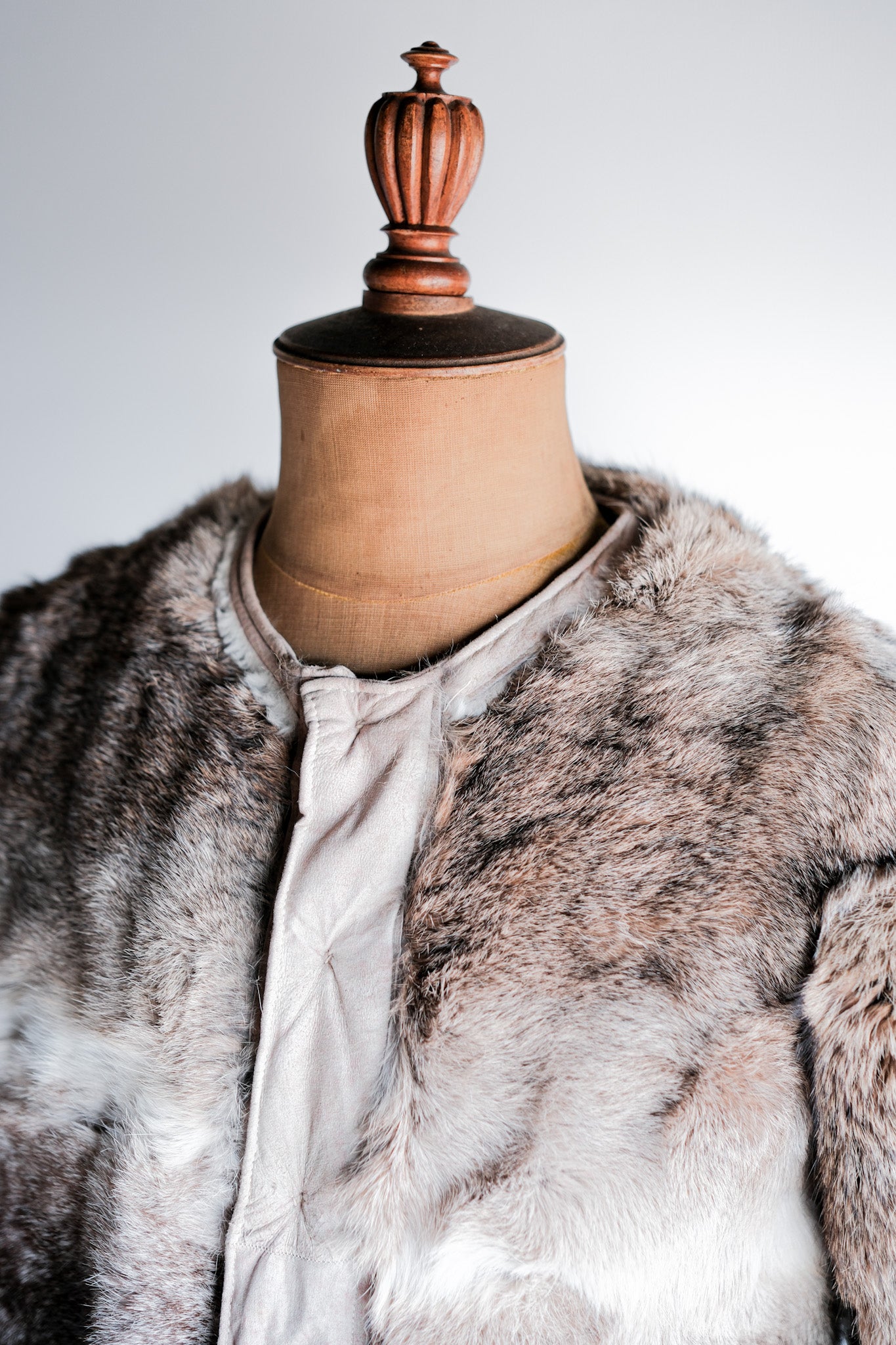 Rabbit fur lined coat online