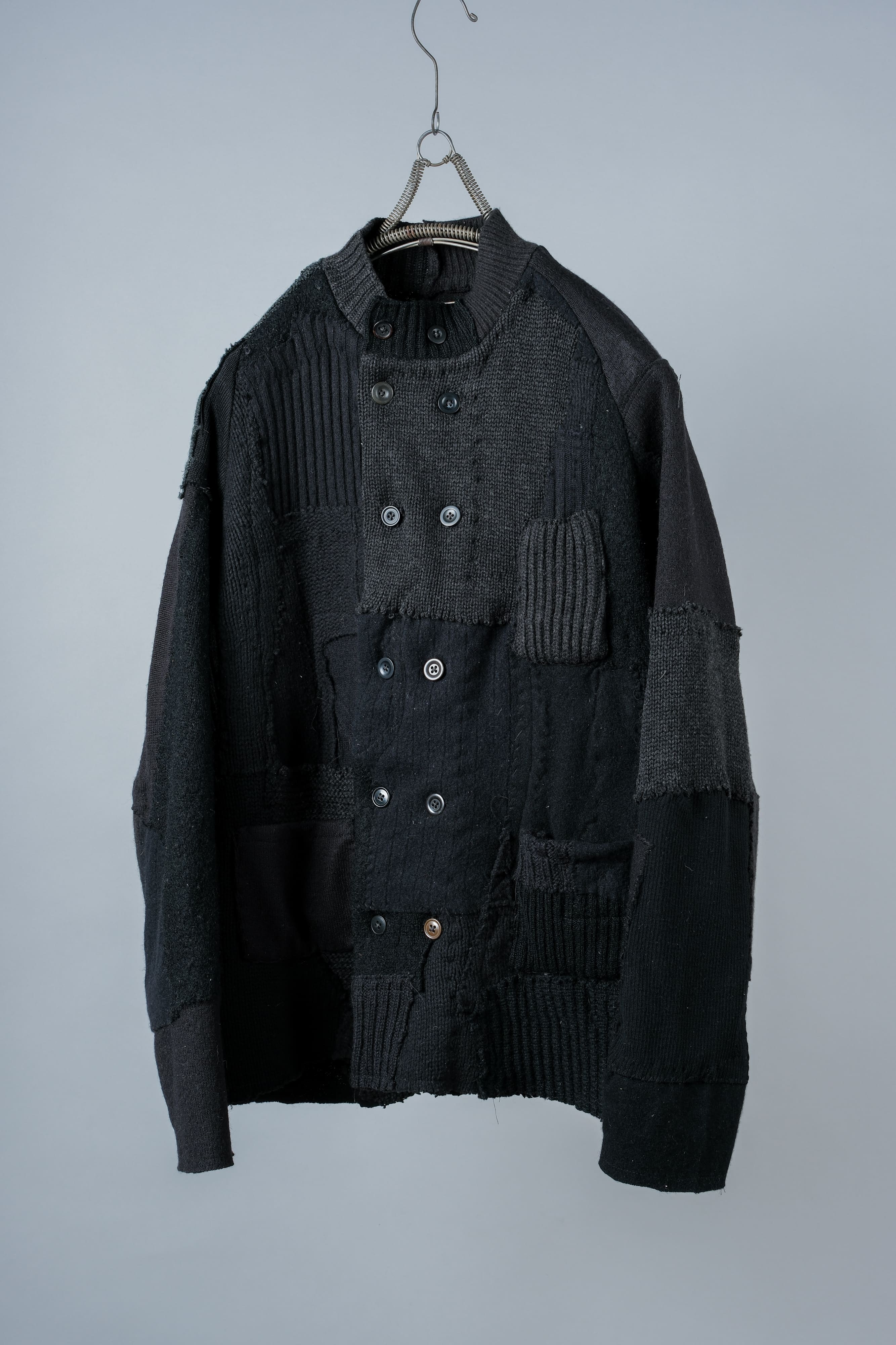 【PROPOSITION】German & French Wool Fabric Double Breasted Knit Jacket