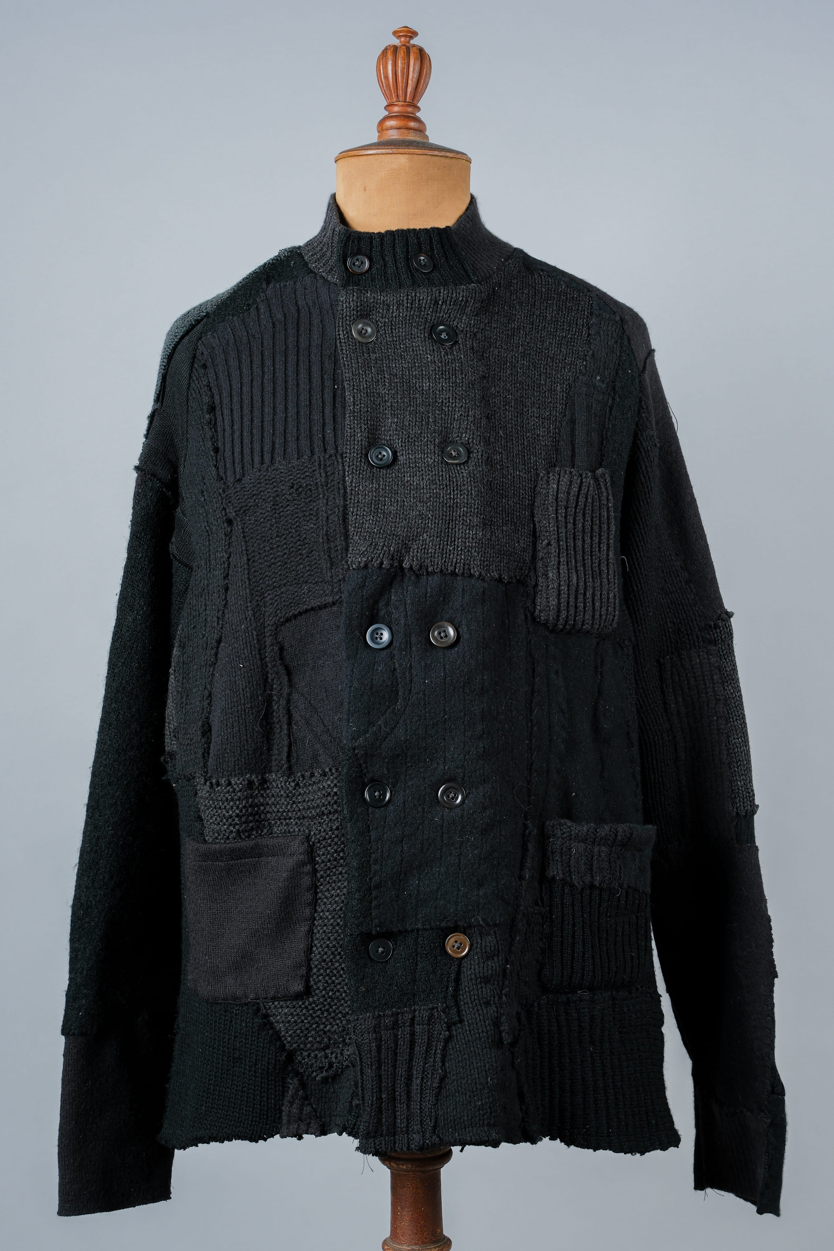 【PROPOSITION】German & French Wool Fabric Double Breasted Knit Jacket