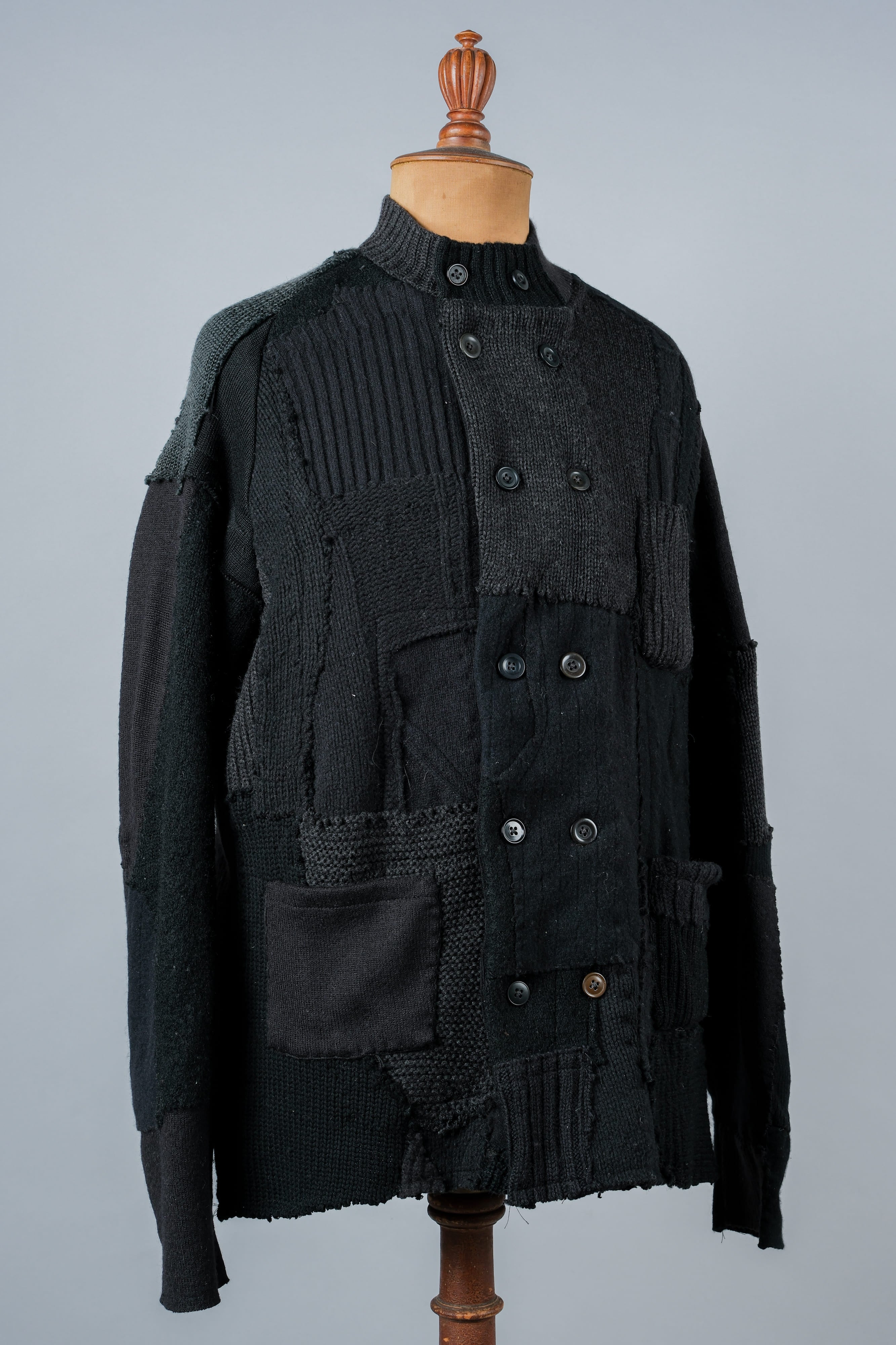 【PROPOSITION】German & French Wool Fabric Double Breasted Knit Jacket