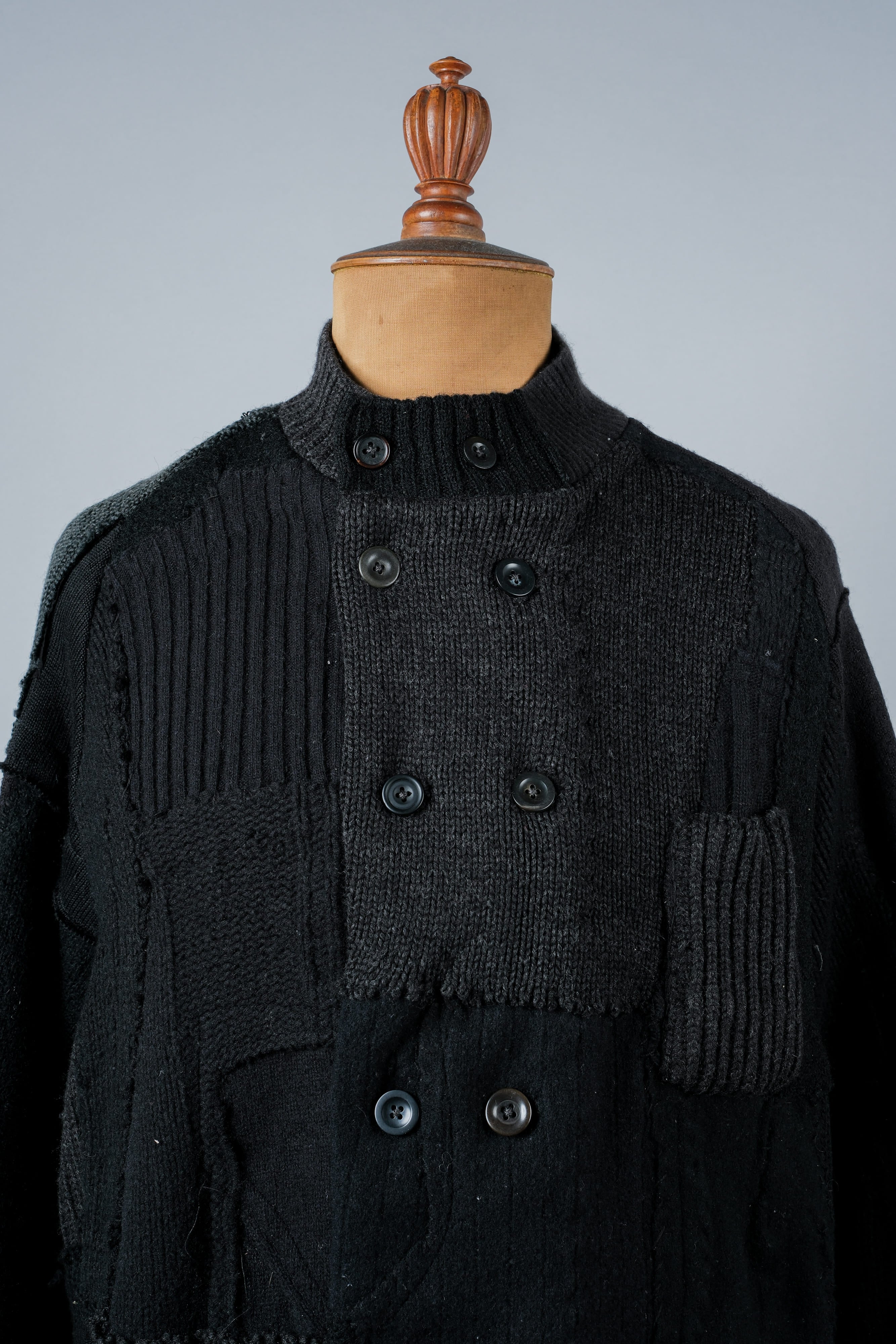 【PROPOSITION】German & French Wool Fabric Double Breasted Knit Jacket