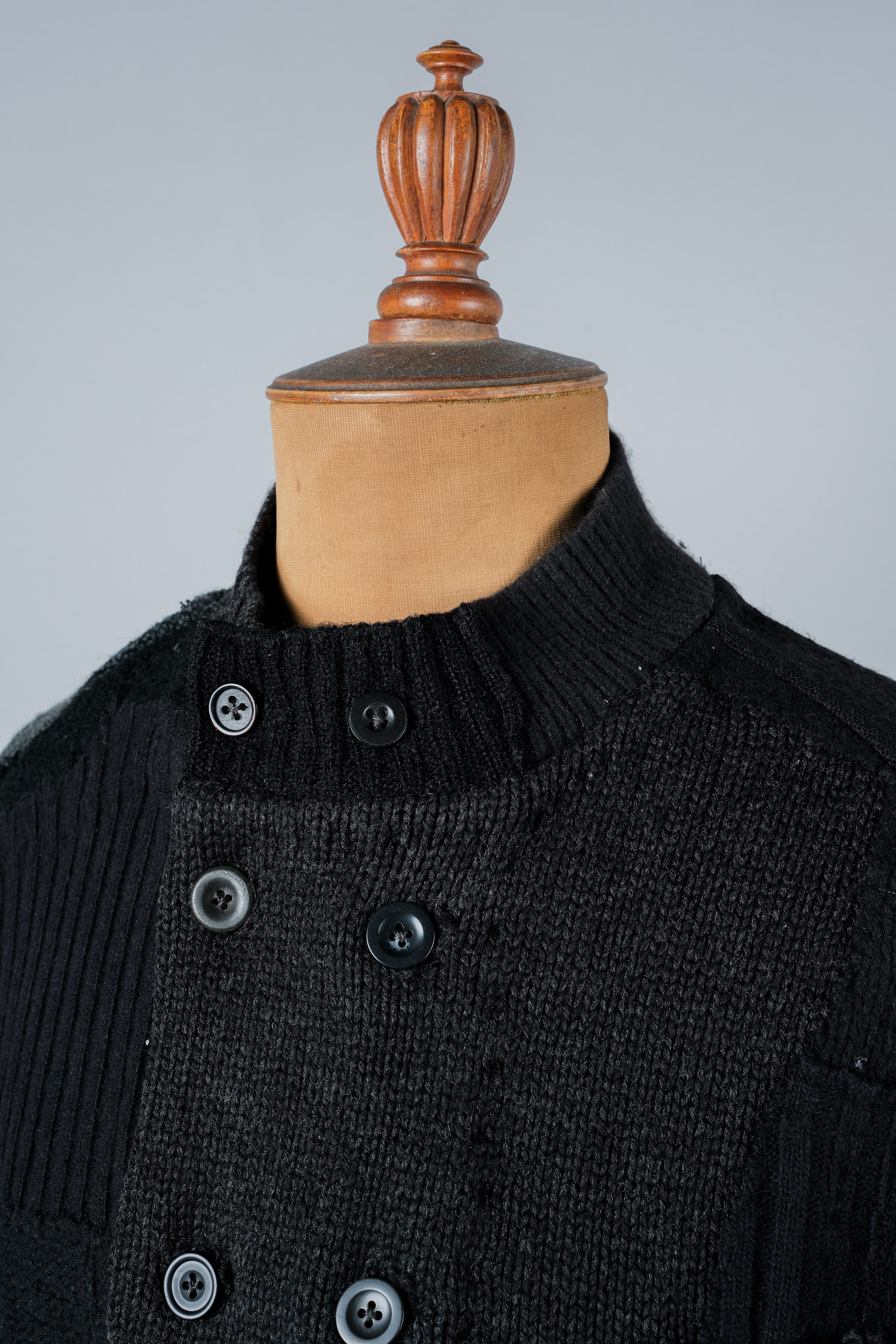 【PROPOSITION】German & French Wool Fabric Double Breasted Knit Jacket