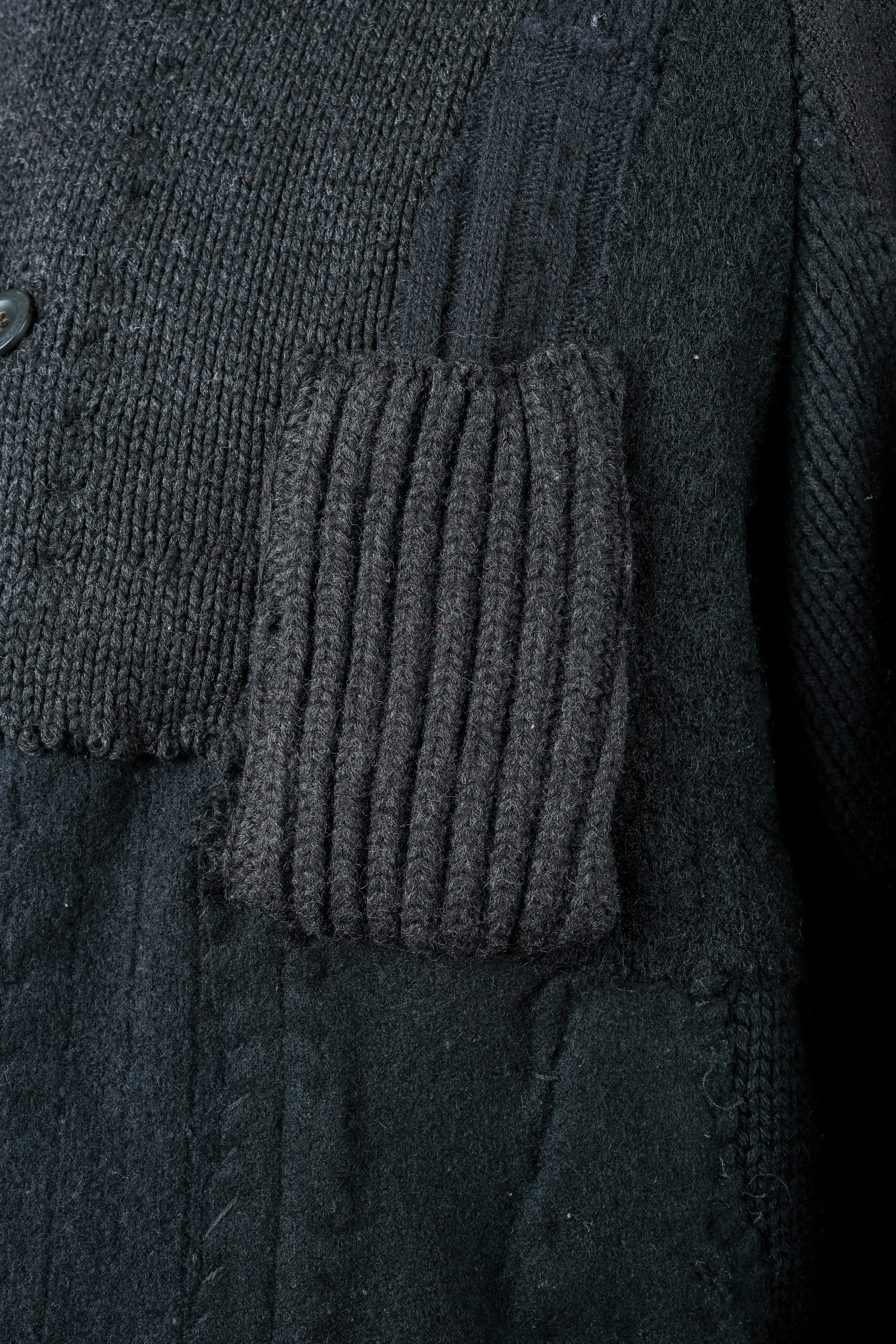 【PROPOSITION】German & French Wool Fabric Double Breasted Knit Jacket