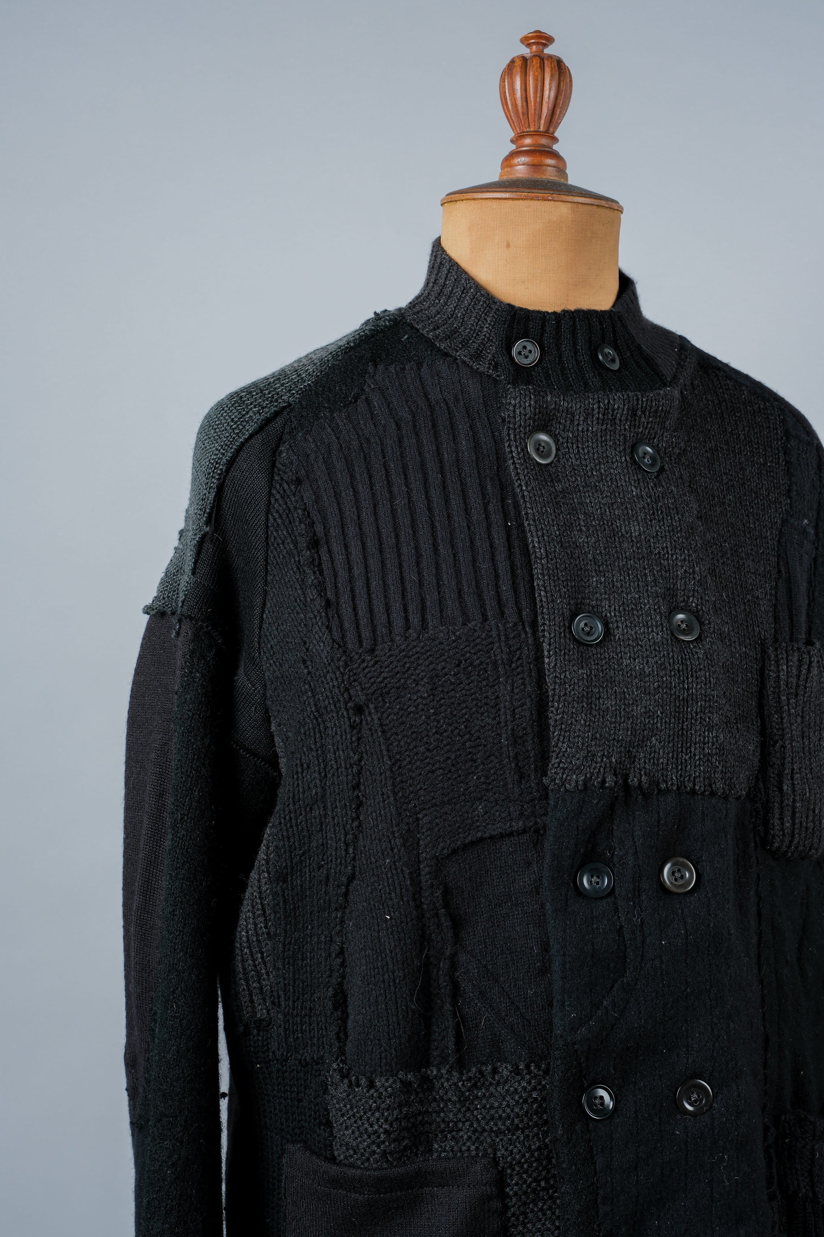 【PROPOSITION】German & French Wool Fabric Double Breasted Knit Jacket