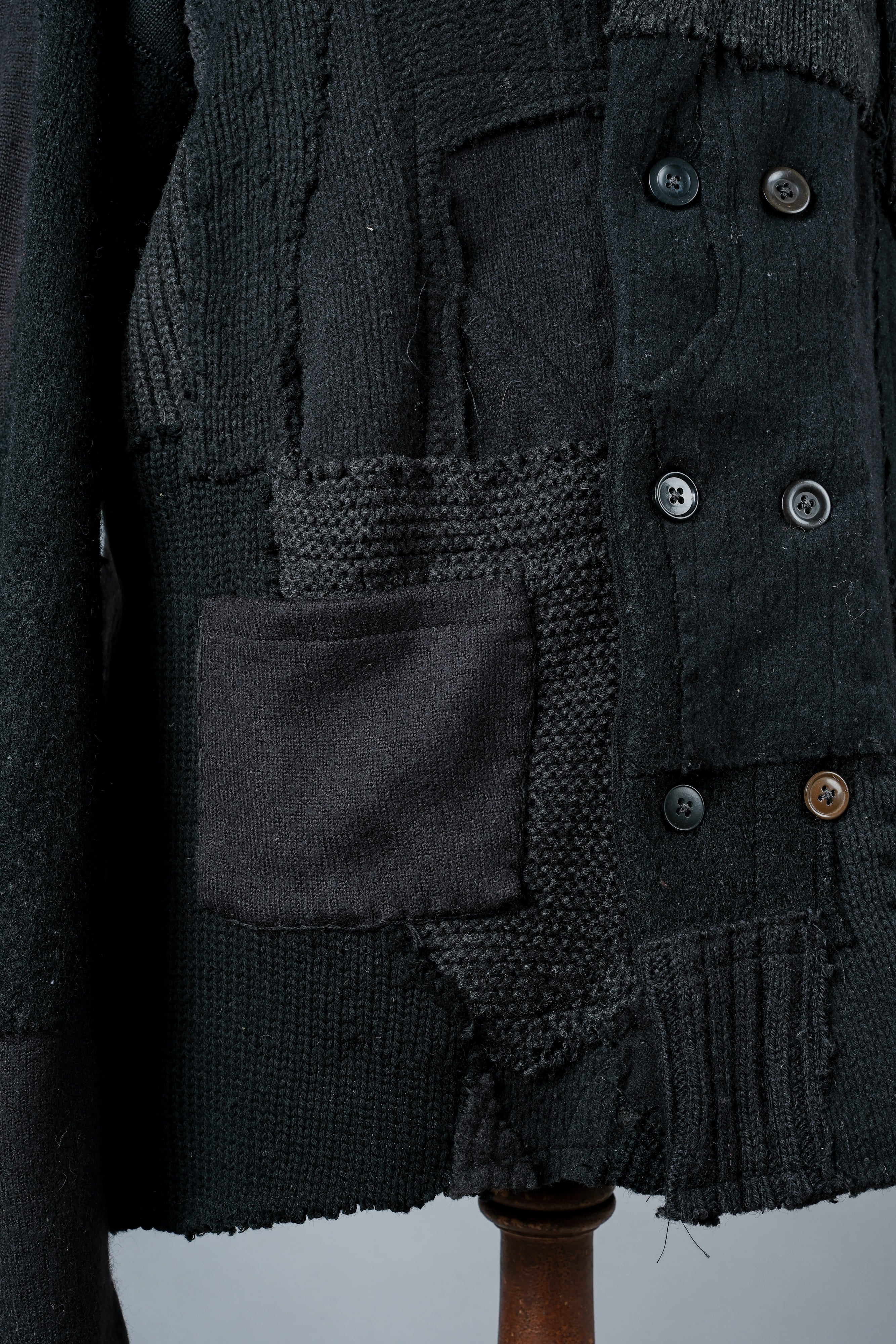 【PROPOSITION】German & French Wool Fabric Double Breasted Knit Jacket