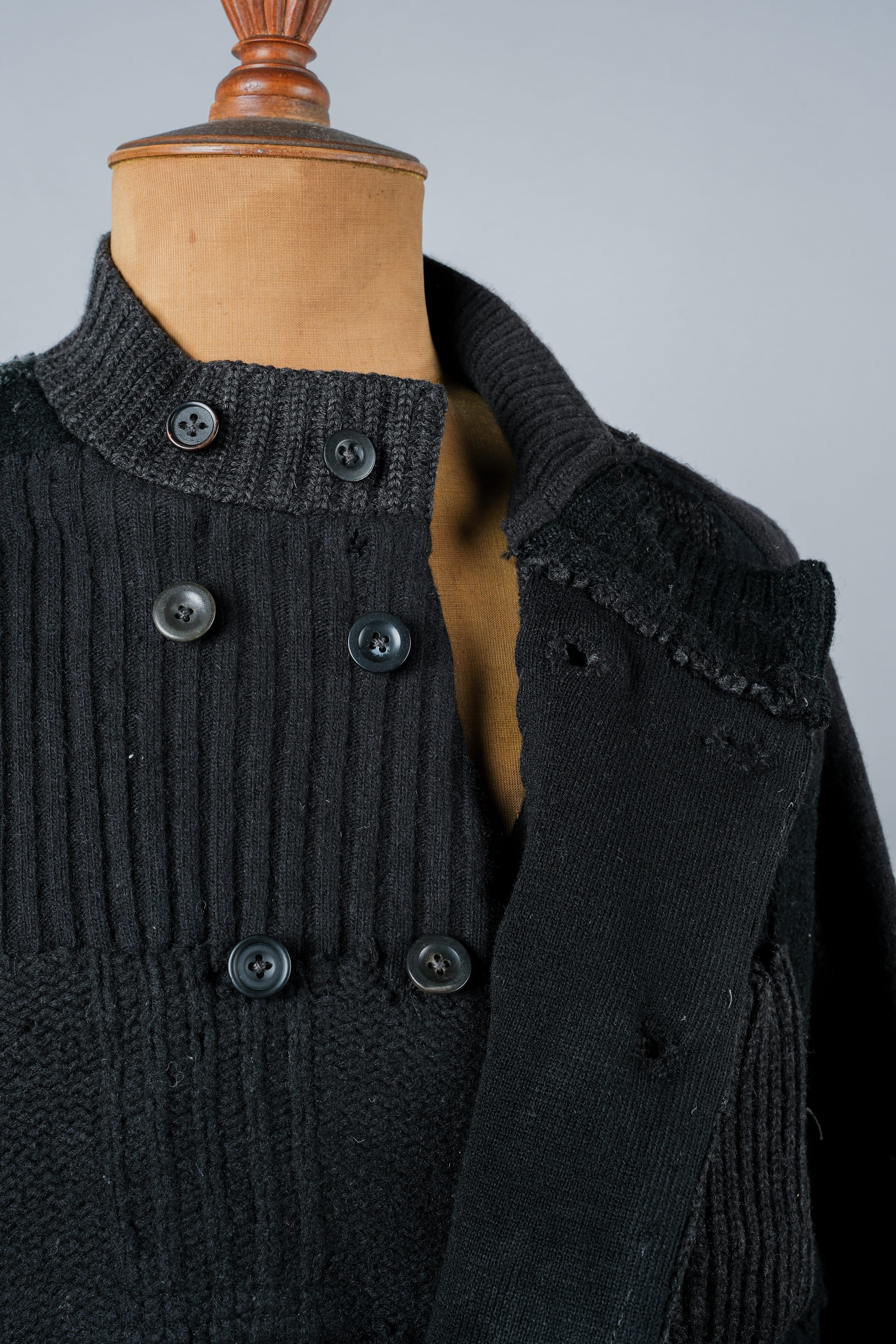 【PROPOSITION】German & French Wool Fabric Double Breasted Knit Jacket