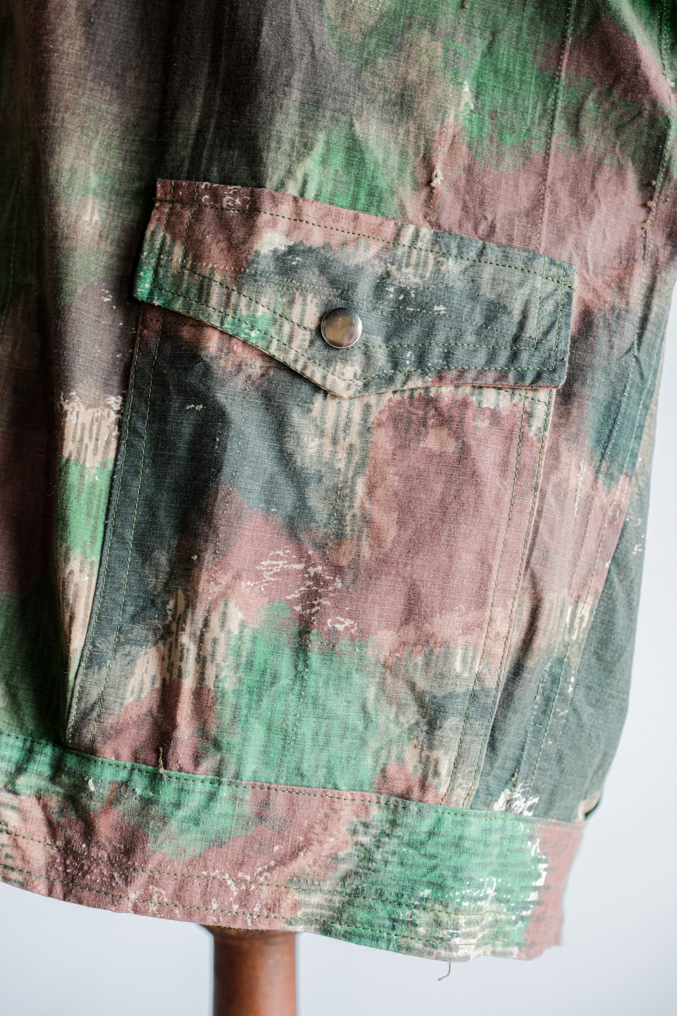 [~ 60's] Czechoslovakian Army Sumpfmster Pattern Camouflage Jacket with Hood "Localmade"