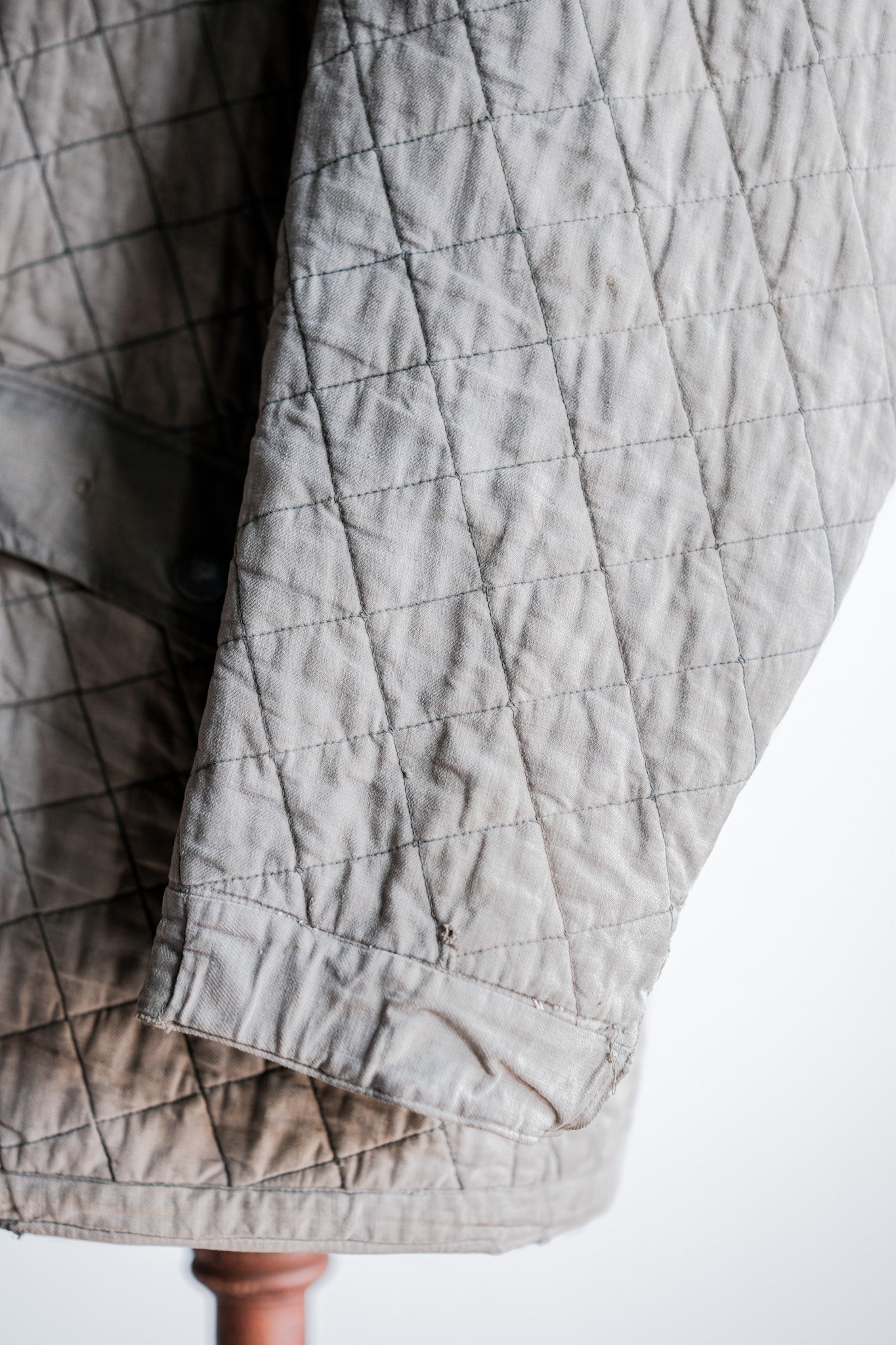 ［~40's］WWⅡ German Army Gray-White Reversible Quilted Winter Parka "Modified" "Wehrmacht"