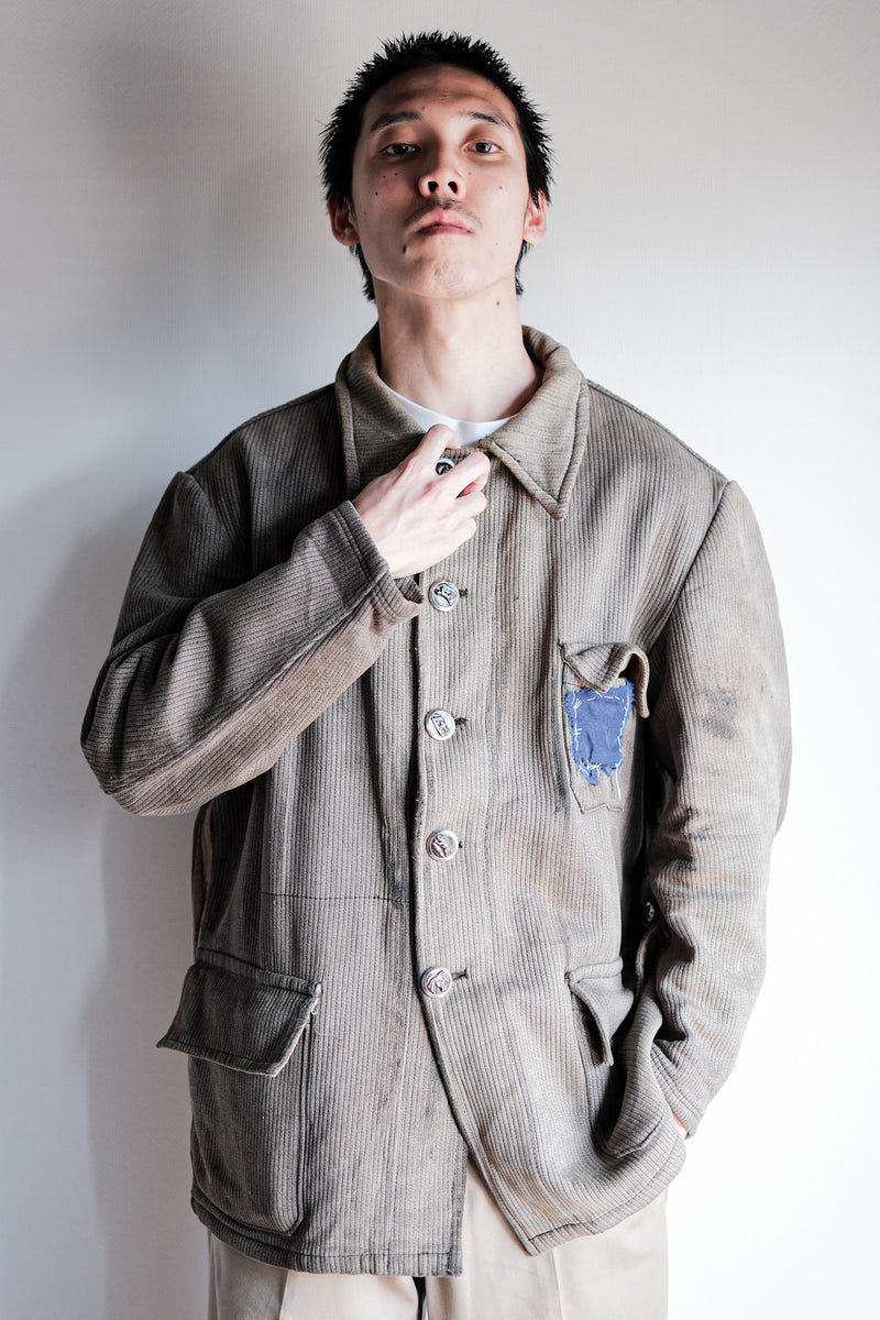 【ビンテージ】COTTON PIQUE FRENCH HUNTING JKT