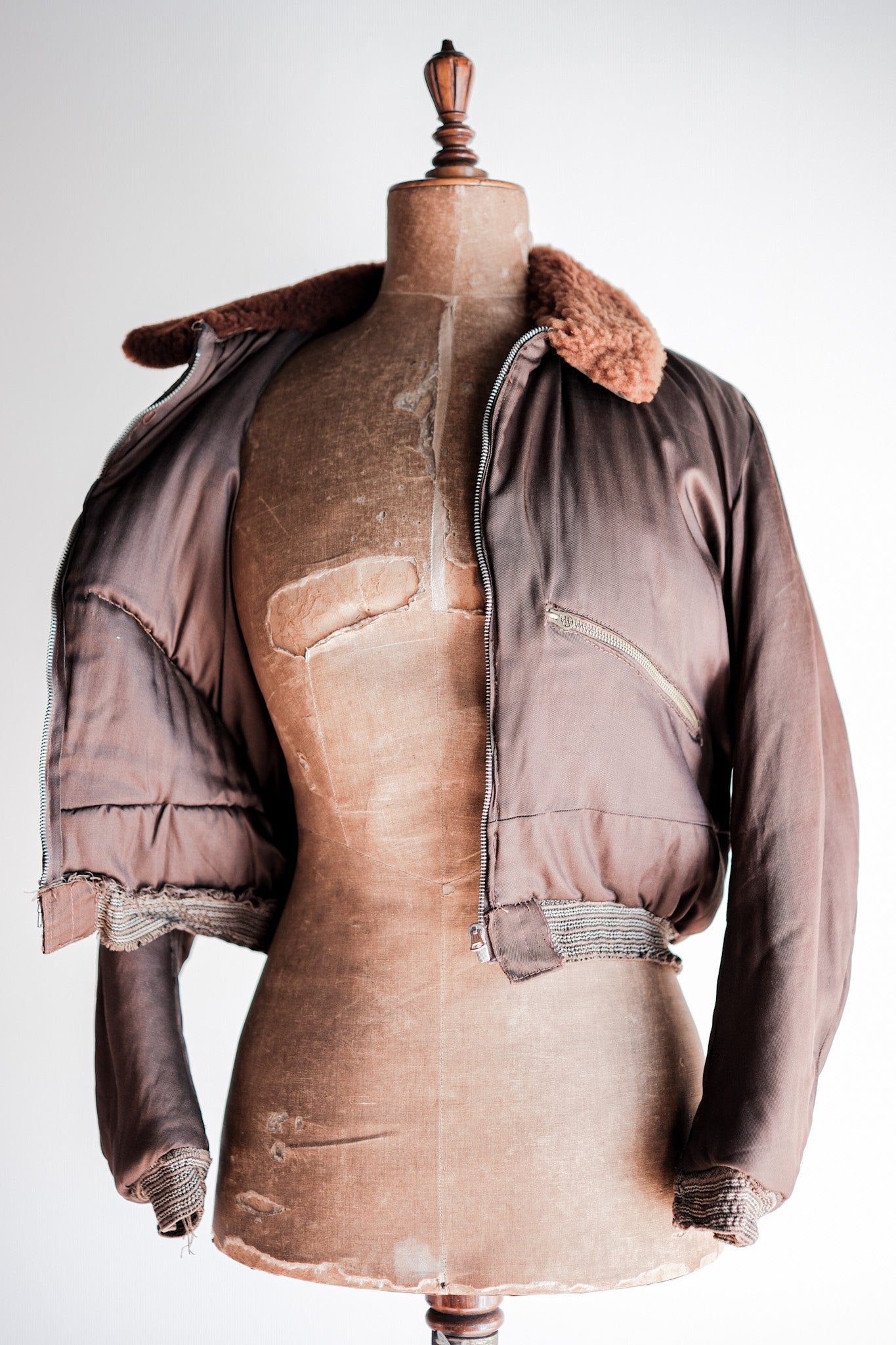 [~ 40's] WW2 Royal Air Force Sidcot Suit Tigne de la veste Taille.3