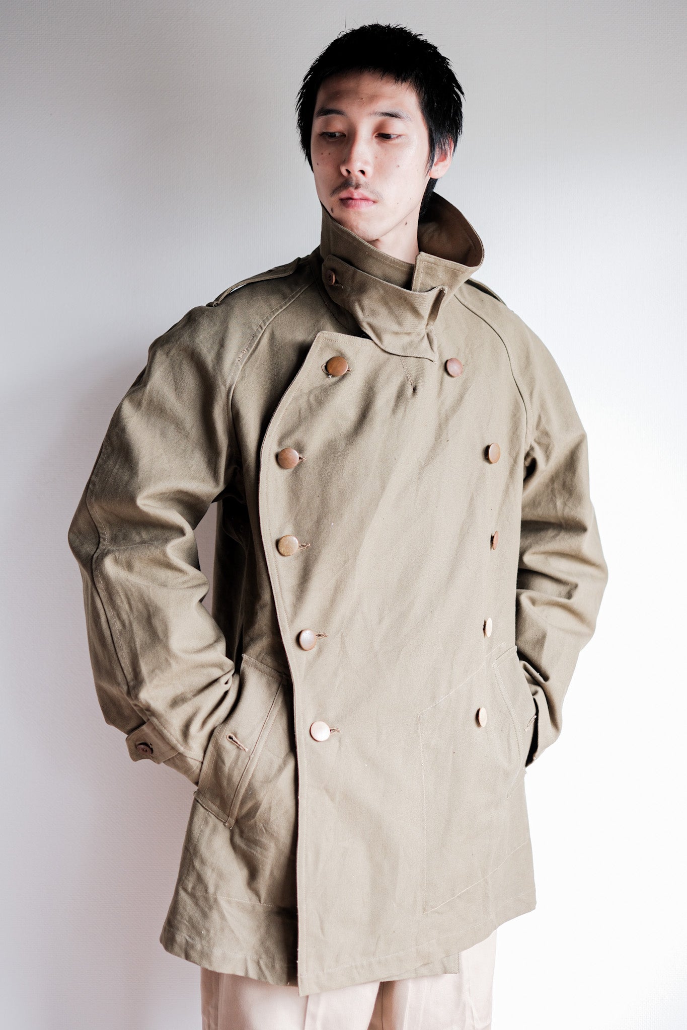 dead】40's フランス軍m38 motercyclecoat size3 しょぼく