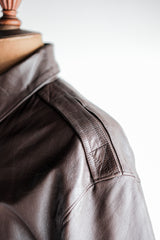 [~ 80's] Willis & Geiger A-2 Type Leather Jacket Size.44 "Made in US.A"