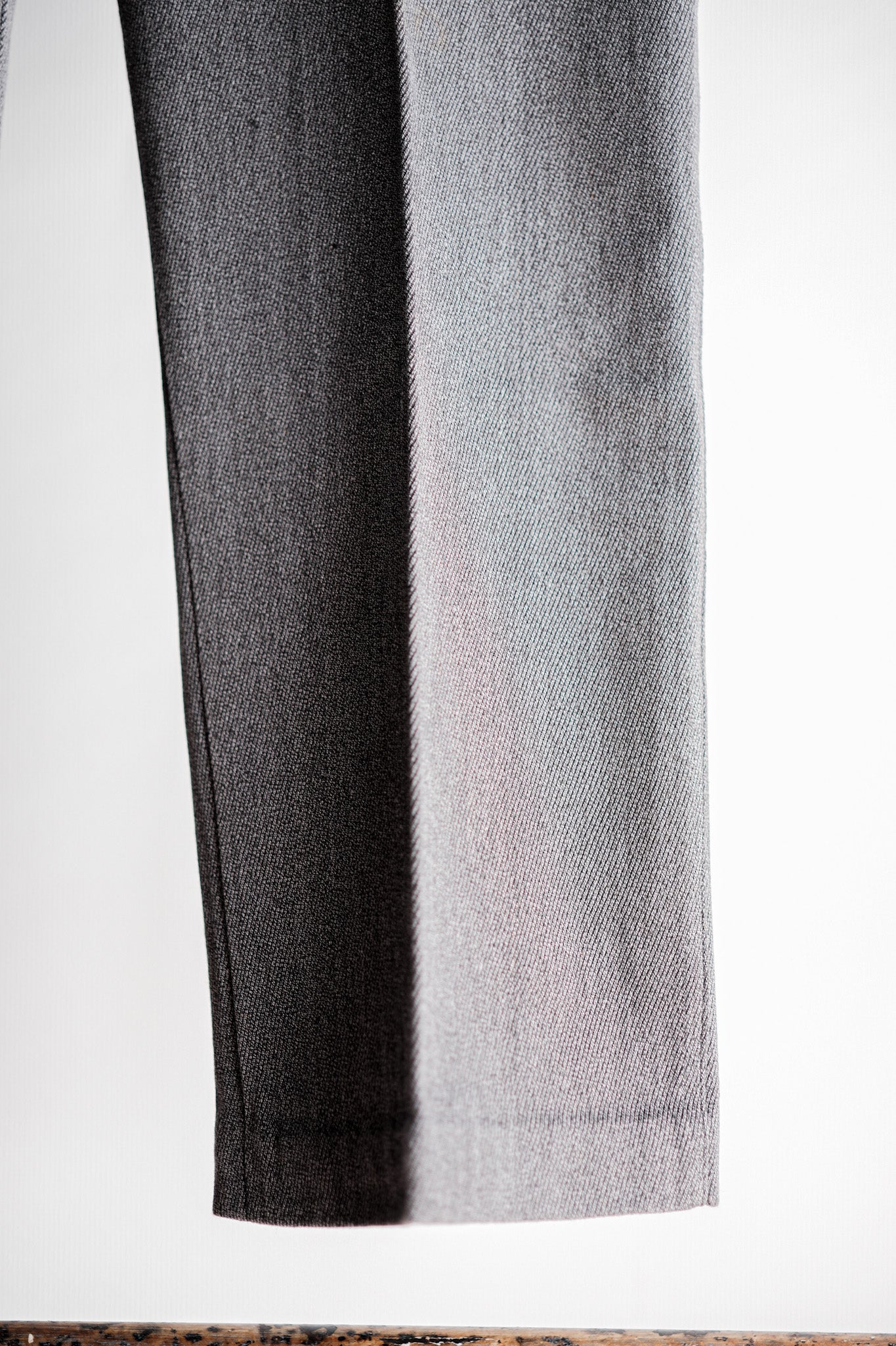 ［~30's］French Vintage Salt & Pepper Cotton Twill Work Pants "Dead Stock"