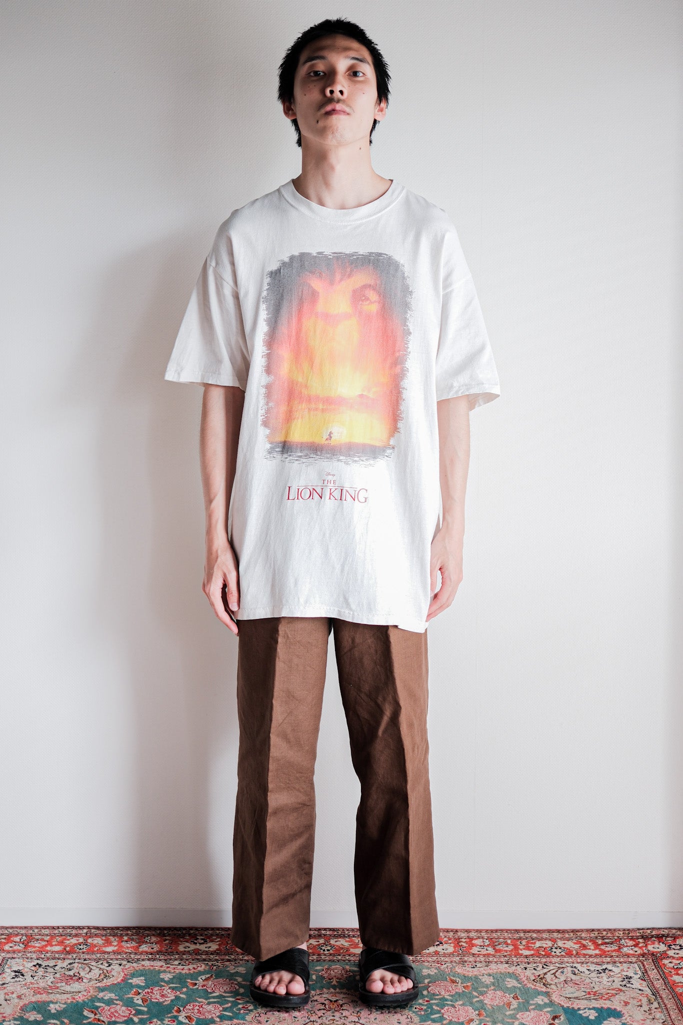 【~00's】Vintage Disney Print T-shirt Size.L "The Lion King"