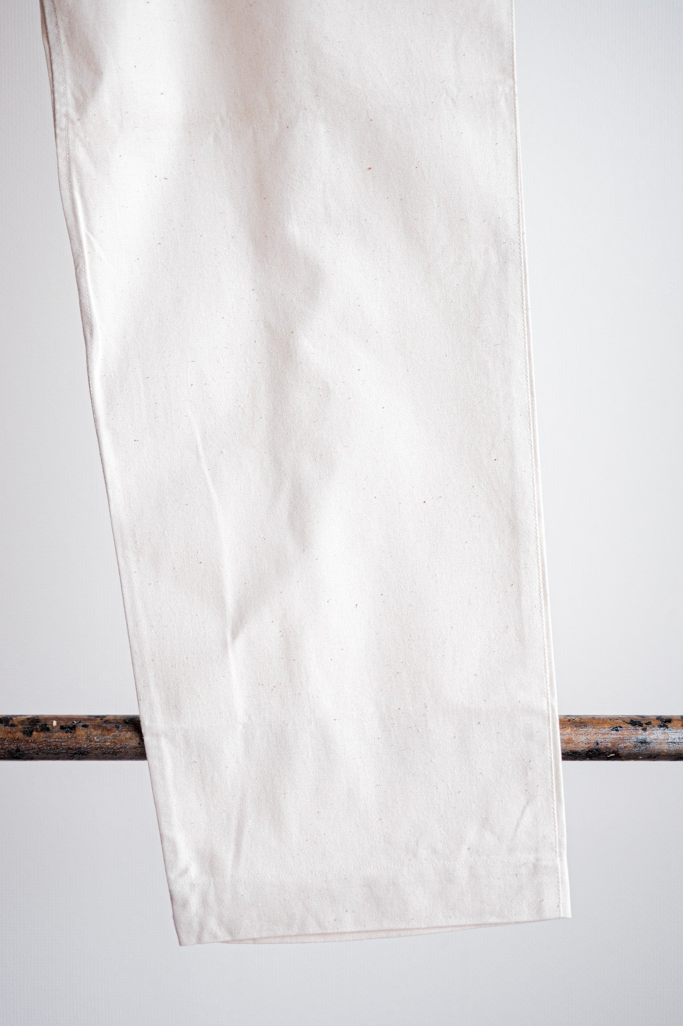 [~ 50's] French Vintage Cotton Linen Work PANTS SIZE.2 "DEAD STOCK"