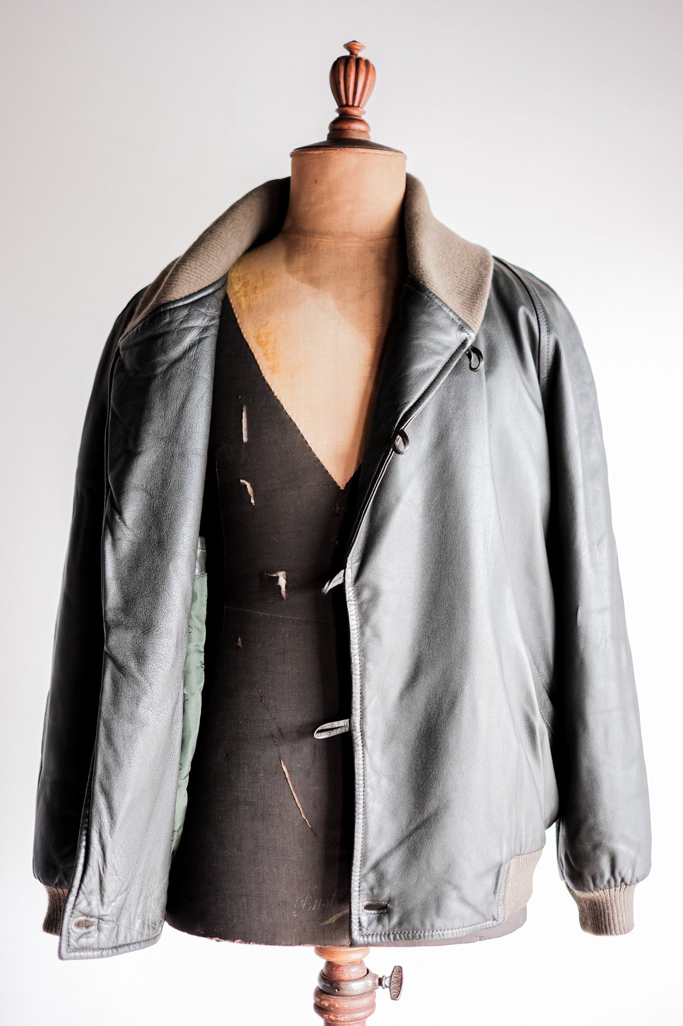 ［~80’s］Old Christian Dior Shawl Collar Leather Blouson Size.50