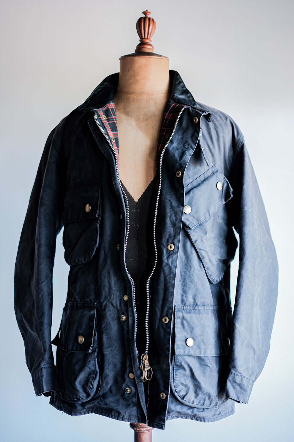 ［~90's］Vintage Barbour "BEACON JACKET" 3 Crest "Unusual Lining"
