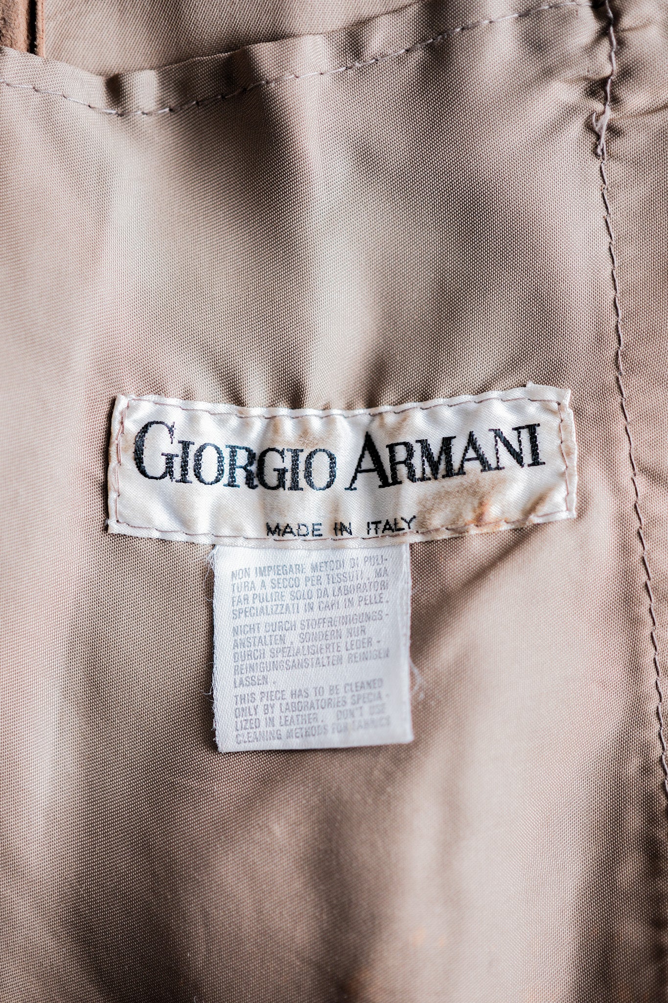 [~ 80 년대] Old Giorgio Armani 스웨이드 가죽 자켓