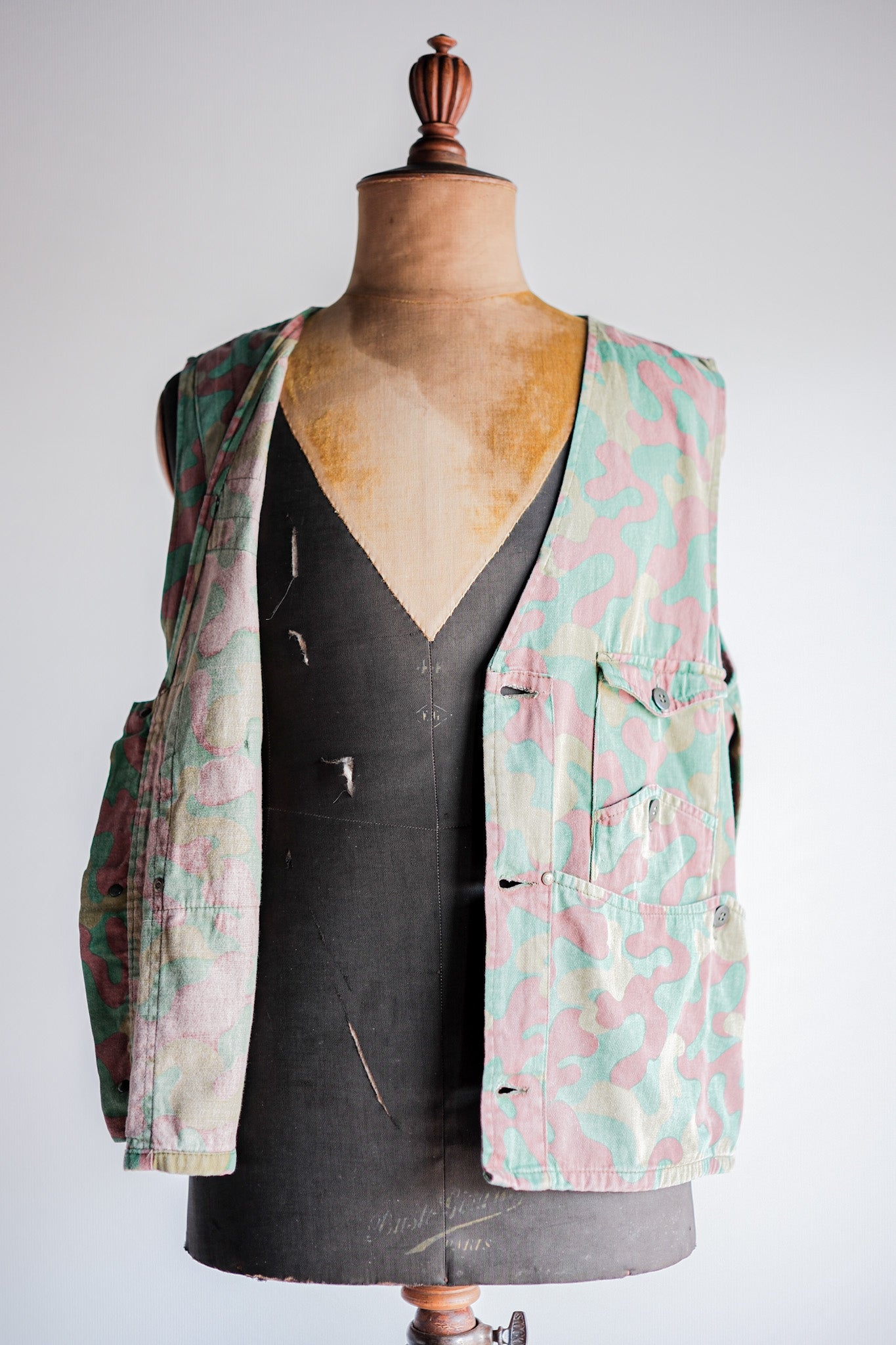 ［~60's］Italian Vintage San Marco Camouflage Hunting Vest