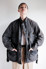 【~90's】Vintage Barbour "BEACON JACKET" 3 Crest "Unusual Lining"