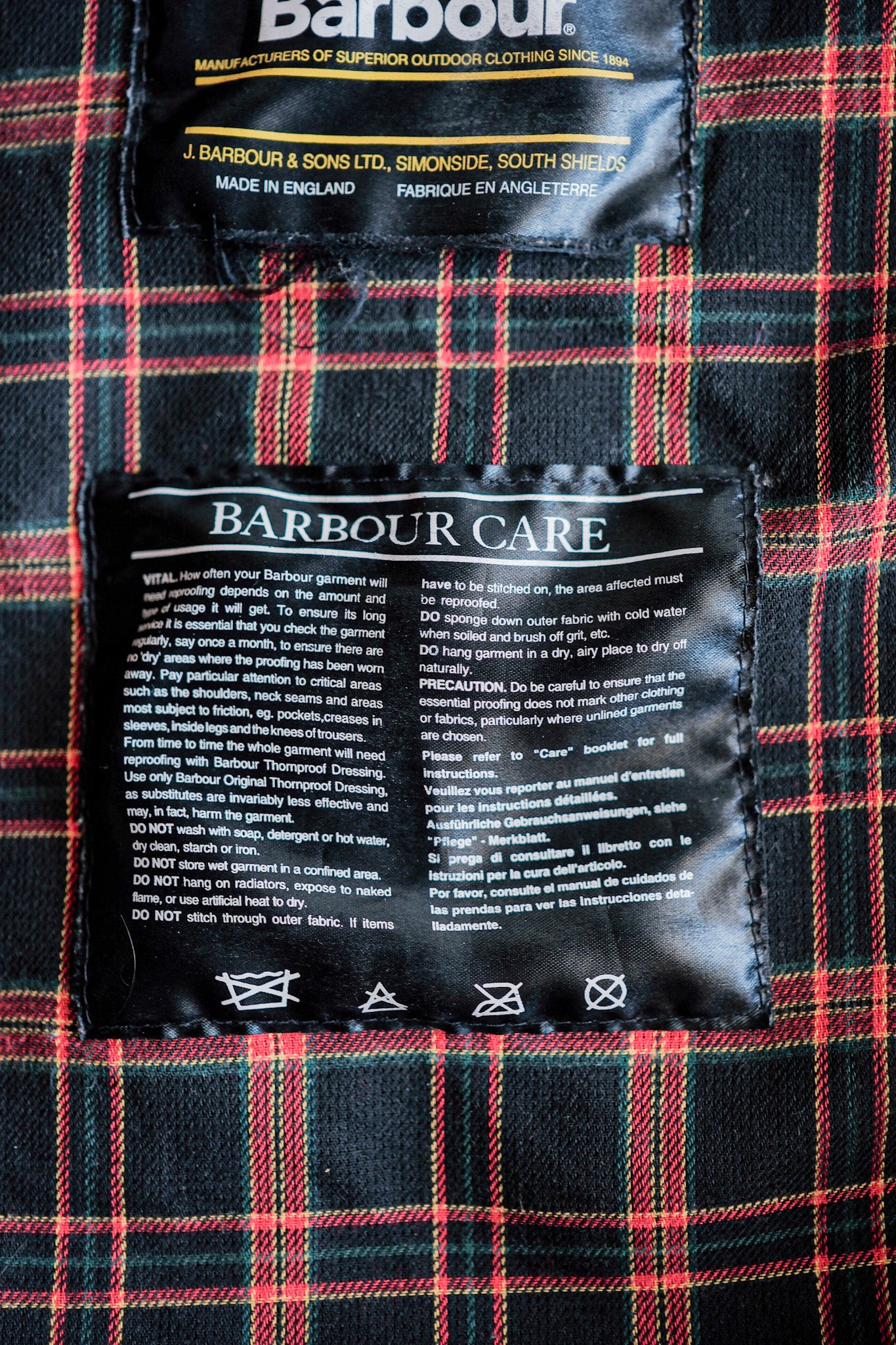 Barbour made online in vietnam