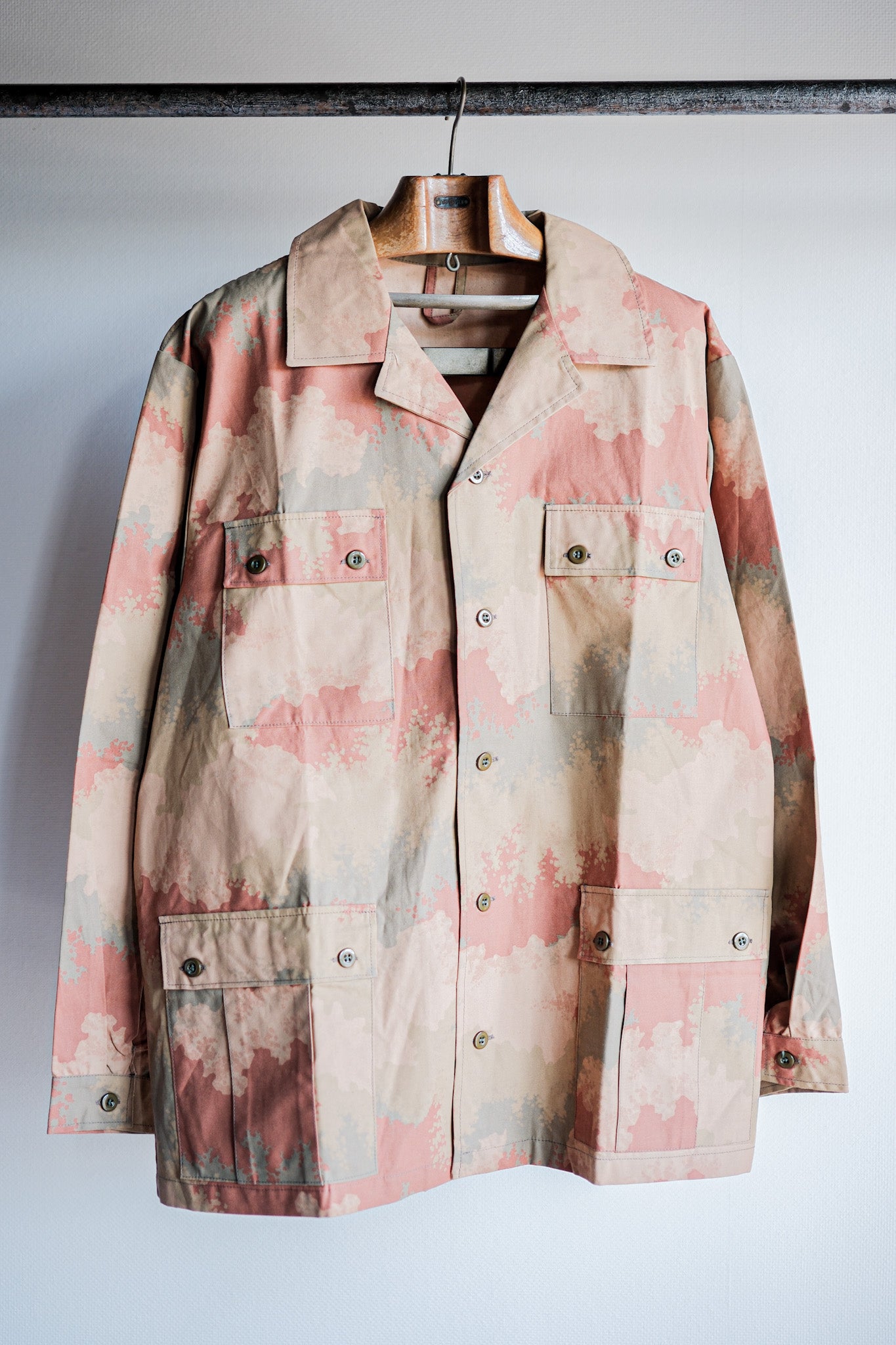 ［~90's］Czechoslovakian Army Desert Pattern Camouflage Field Jacket Size.52 "Test Sample" "Dead Stock"