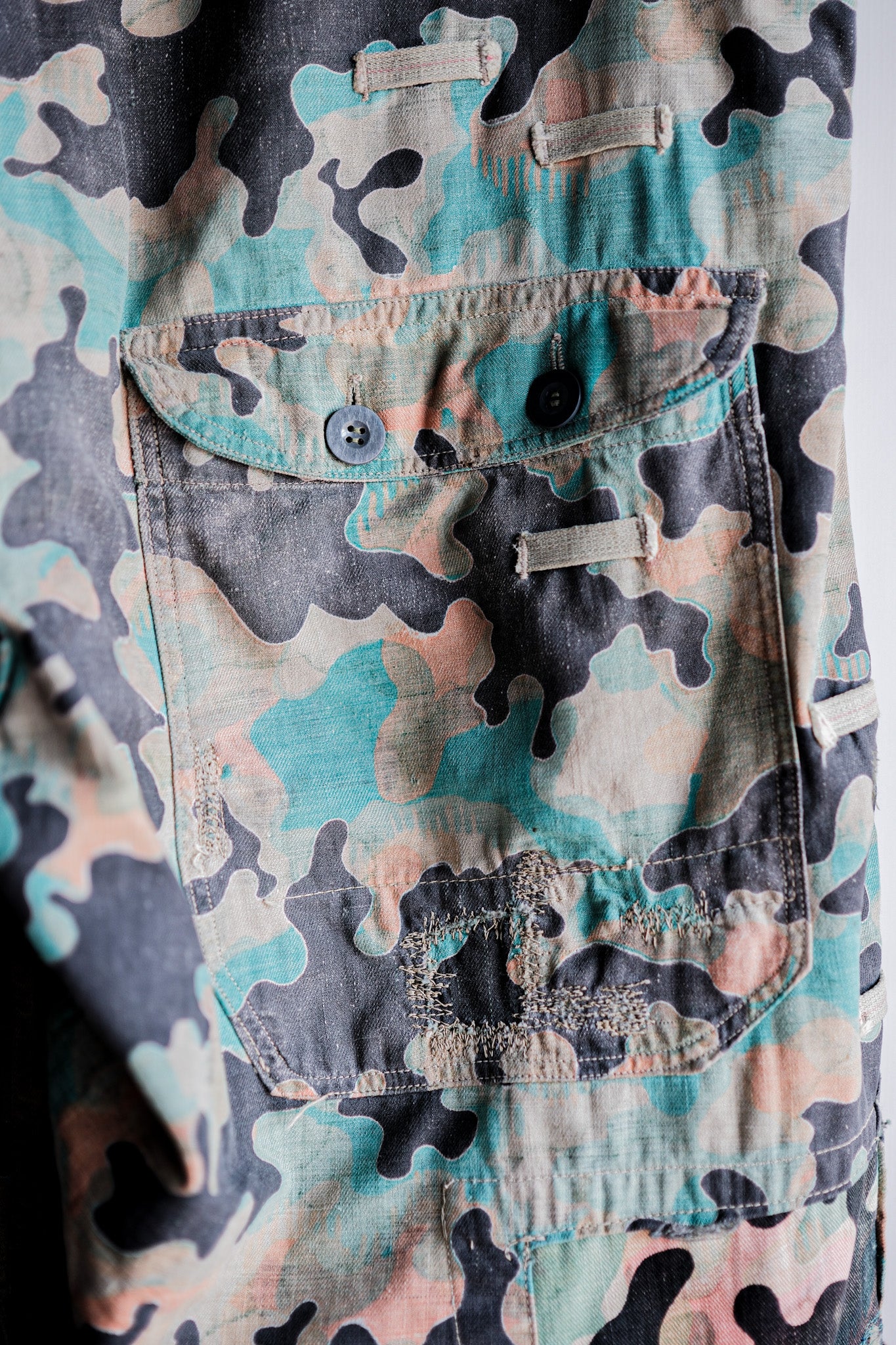 【~50's】Czechoslovakian Army Dubaky Camouflage Reversible Trousers