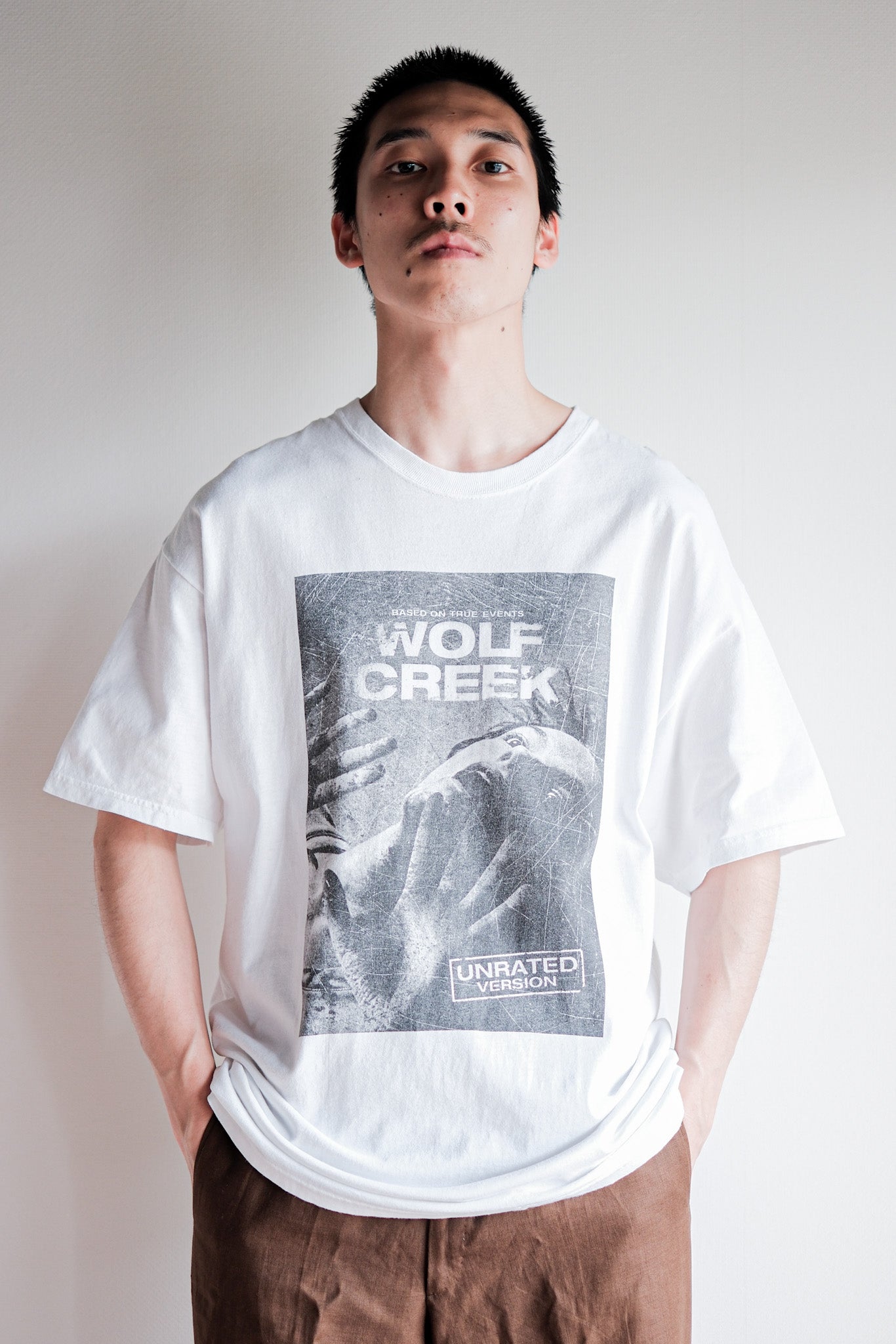 [~ 00 's] 빈티지 영화 프린트 티셔츠 크기. L "Wolf Creek"