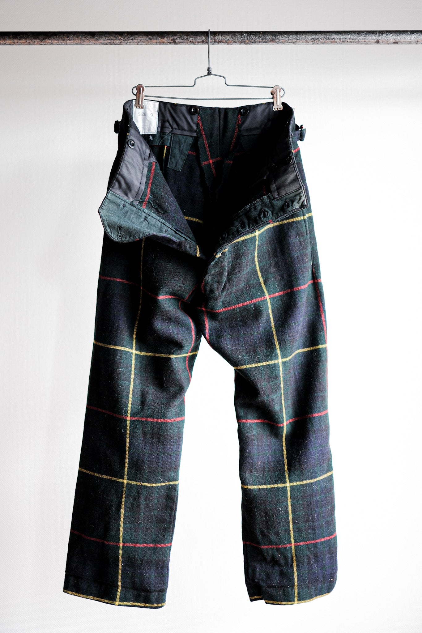 60's] Scottish Military CEREMONY WOOL TROUSERS SIZE.9