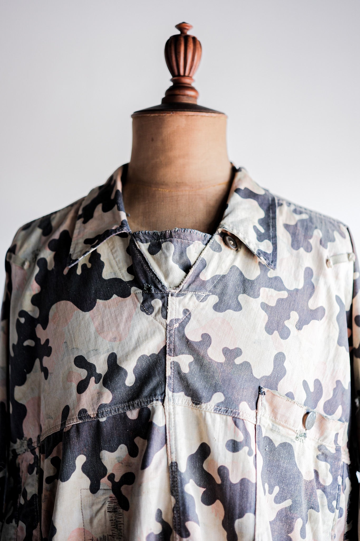 50's] Czechoslovakian Army Dubaky Camouflage Reversible Smock