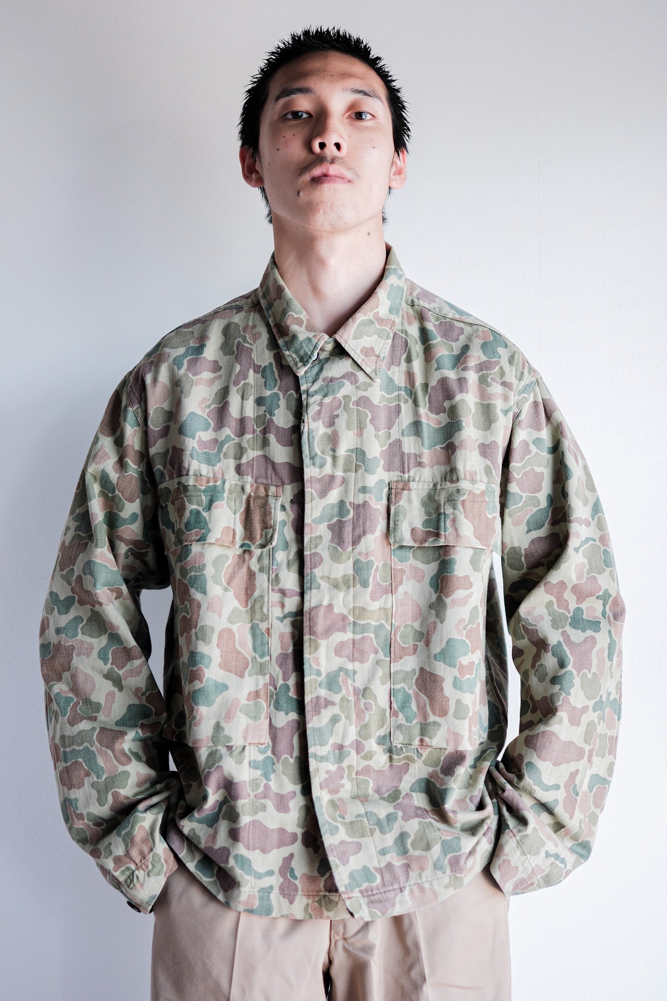 ［~50's］Dutch Army Frogskin Camouflage Field Jacket Size.46