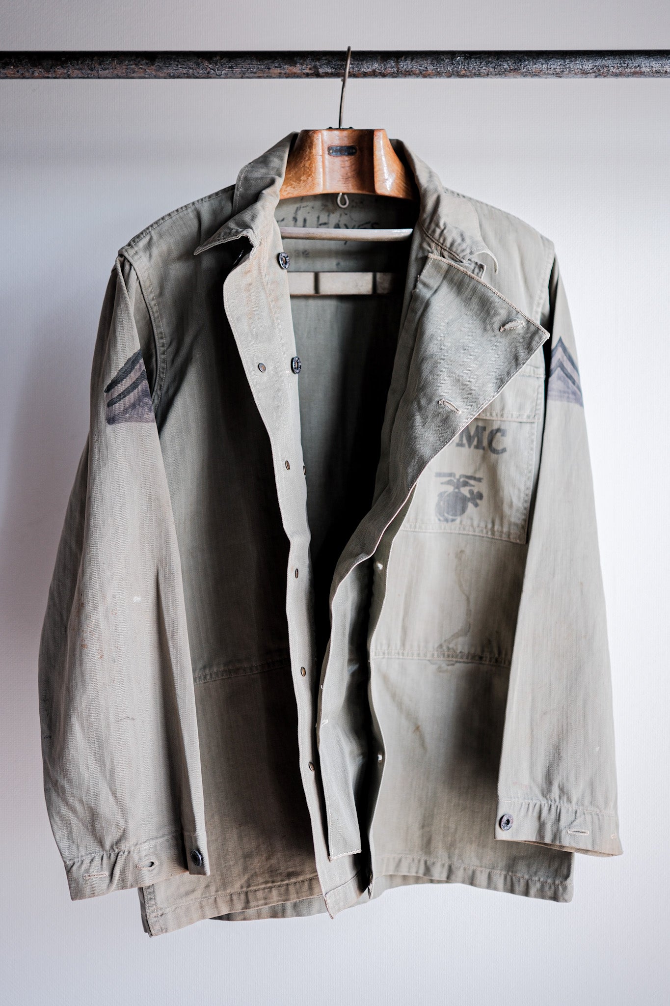 [〜40年代]wwⅱumedm.c p-44 HBT公用事業夾克“手繪”