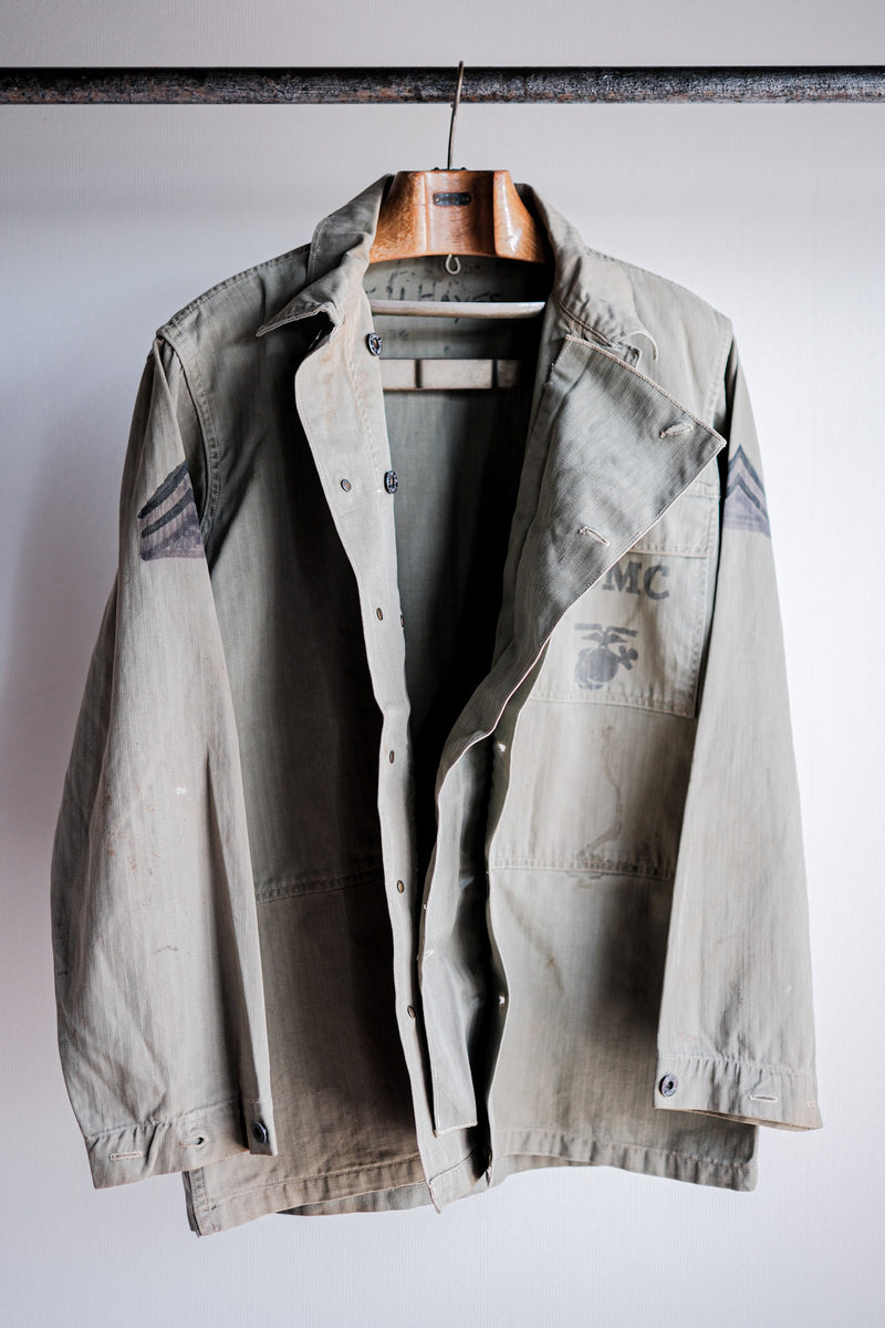 [~ 40's] WWⅱS.C P-44 HBT Jacket "Paint Hand Paint"