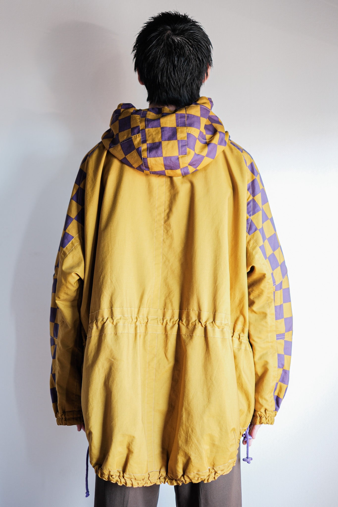 【~80's】German Vintage Checkerboard Anorak Parka