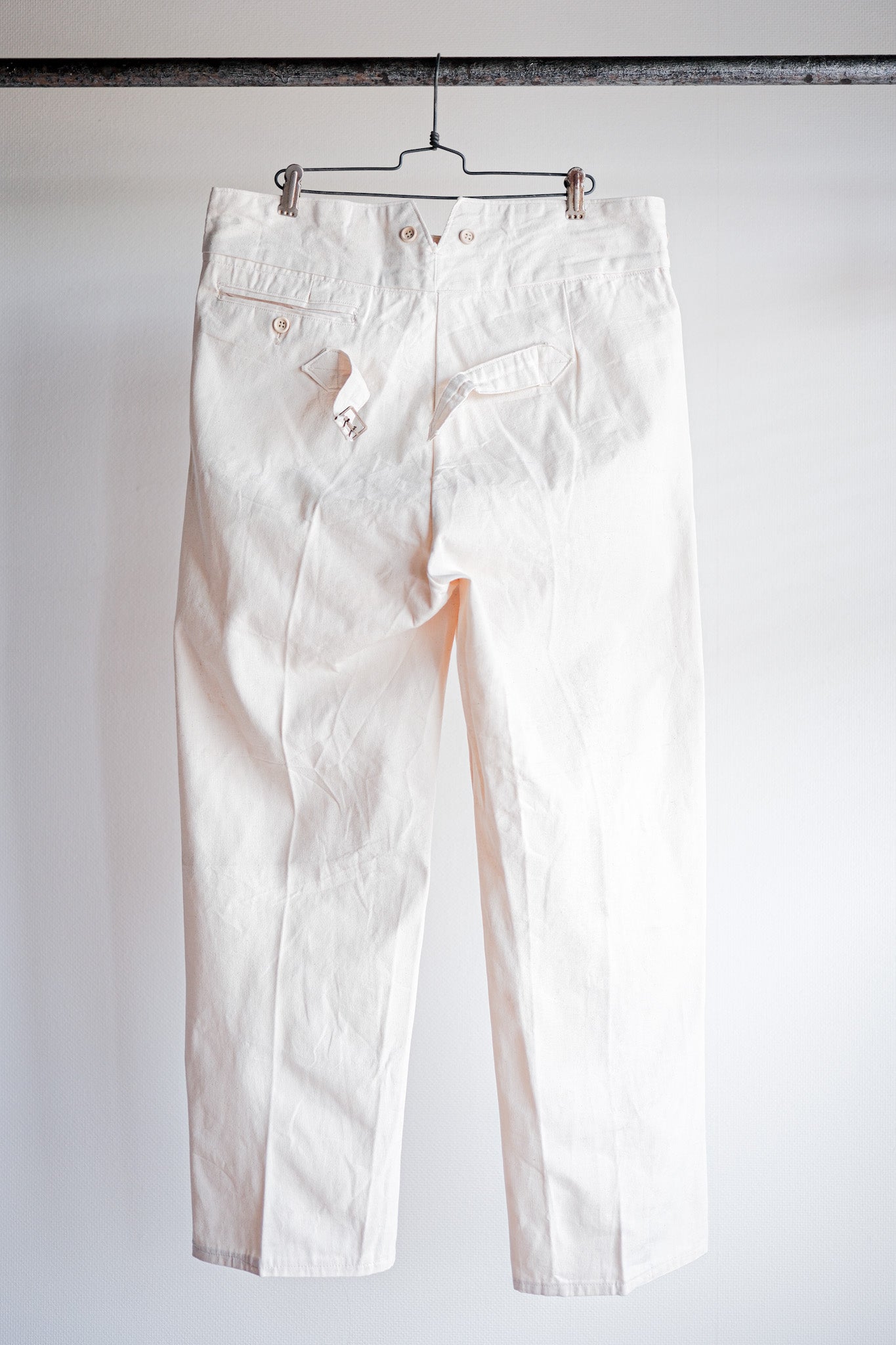 ［~20’s］French Army Cotton Linen Trousers “Dead Stock”