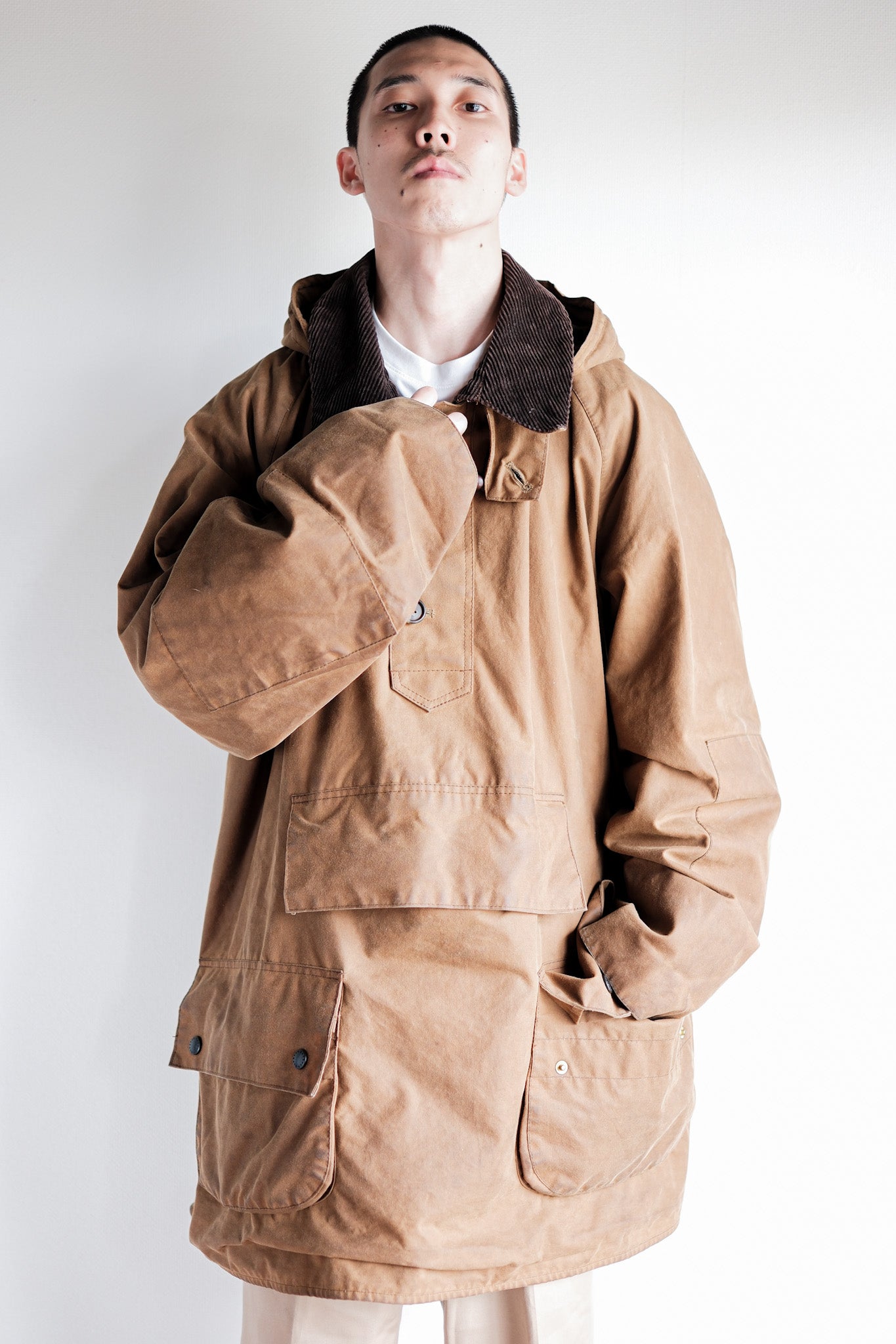 ［~90’s］Vintage Barbour “LONGSHOREMAN” 3 Crest Size.EX LARGE