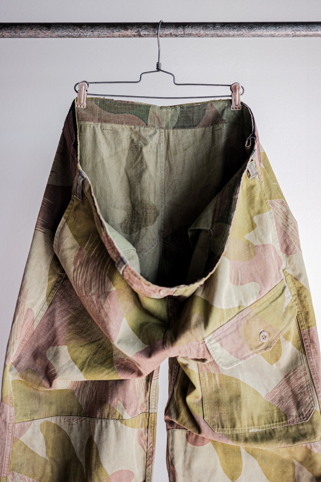 ［~50's］Belgium Army Brushstroke Camouflage Airborne Pants Size.6 "Remake" "Early Type"