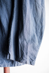 [~40's] เสื้อแจ็คเก็ตผ้าฝ้ายลาย Drillich Indigo ของกองทัพเรือเยอรมัน "Kriegsmarine"