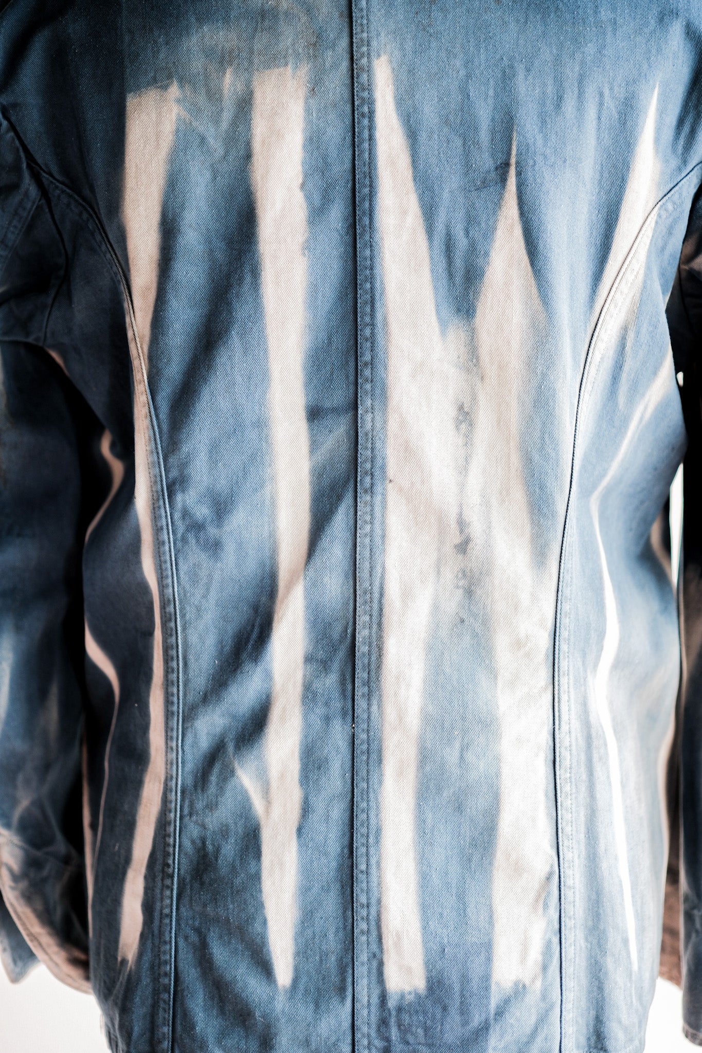 Veste de travail à double poitrine en coton indigo "Karim Hadjab" "4 Seasons"