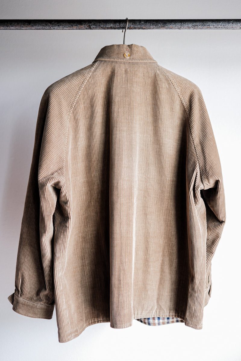 [~80's] Vintage Aquascutum Raglan Sleeve สีน้ำตาล Corduroy Blouson