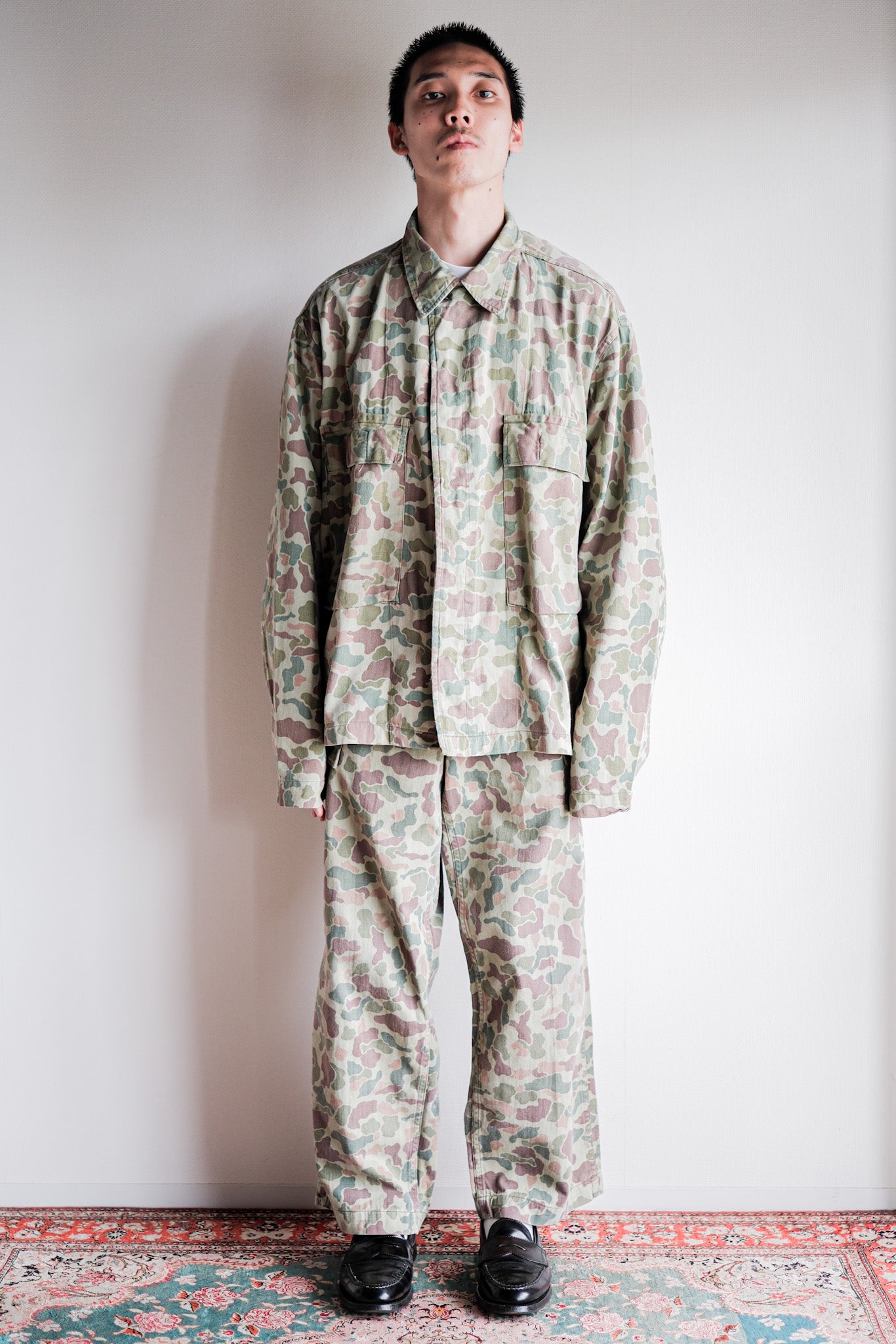 ［~50's］Dutch Army Frogskin Camouflage Field Jacket Size.52