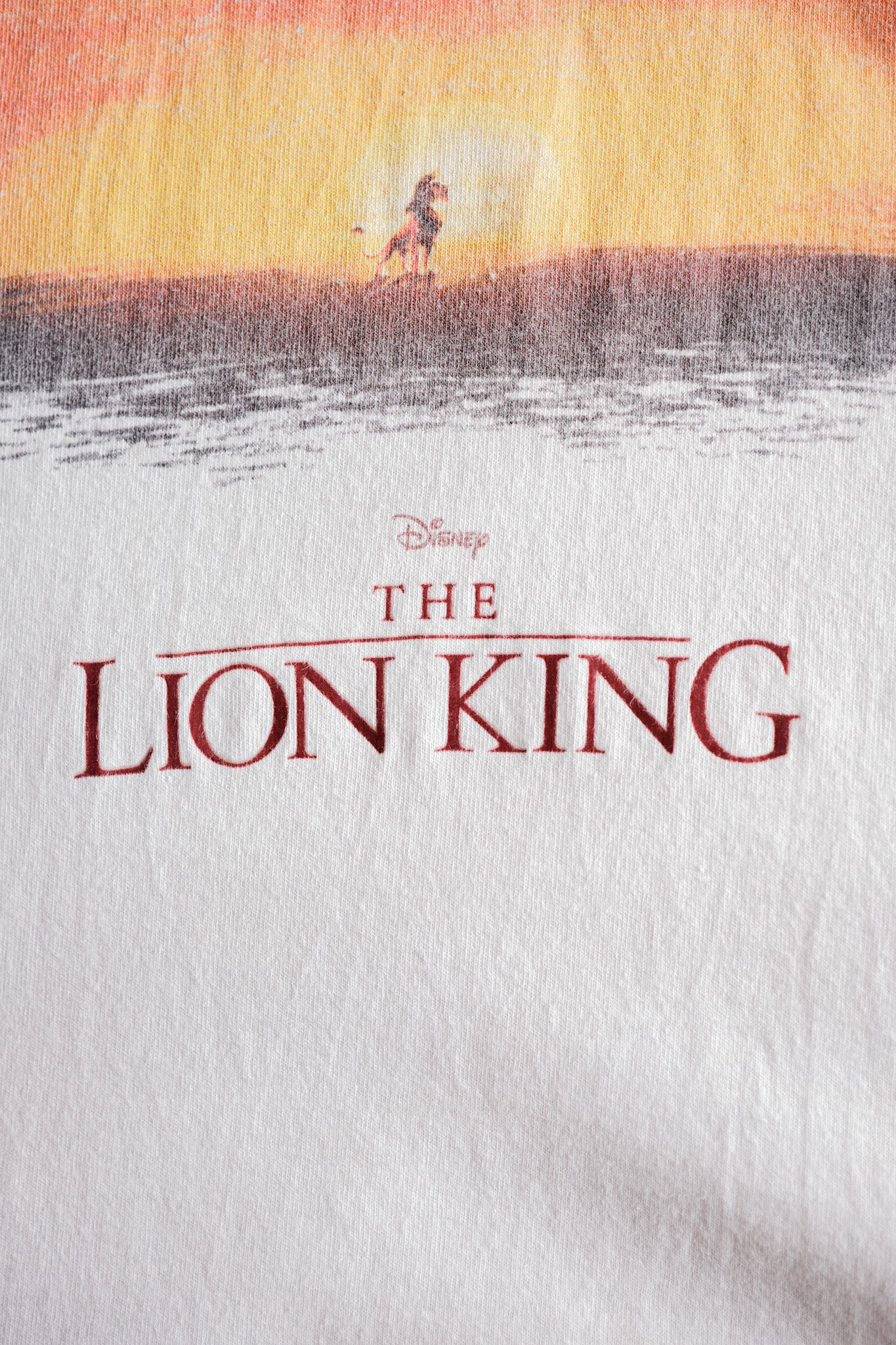 [〜00's]復古迪士尼印刷T卹尺寸。L“獅子王”