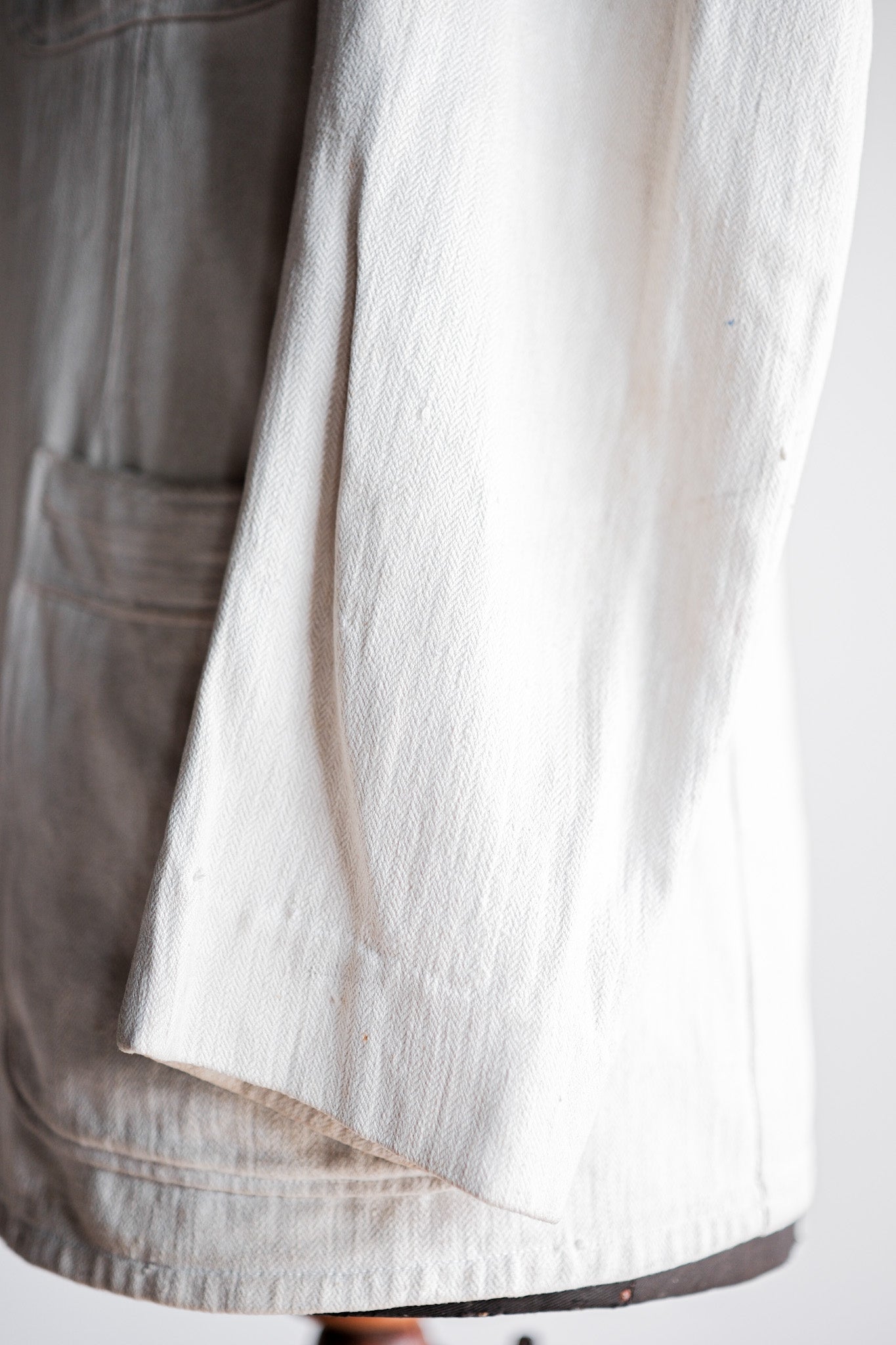 ［~30's］German Army Drillich HBT Linen Jacket "Unusual Pattern"
