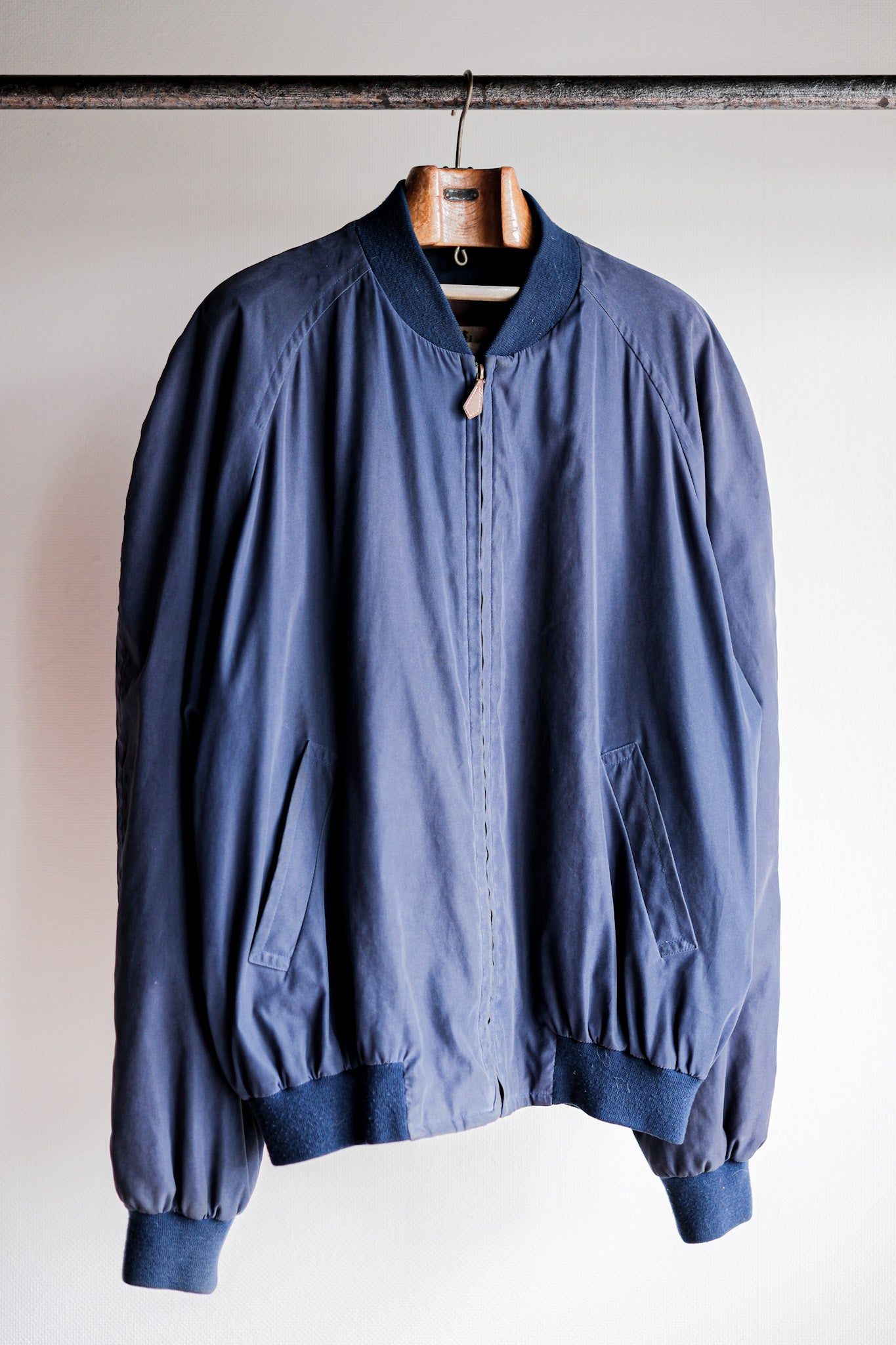 【~80's】Old Hermès Paris Zip Up Blouson Size.54